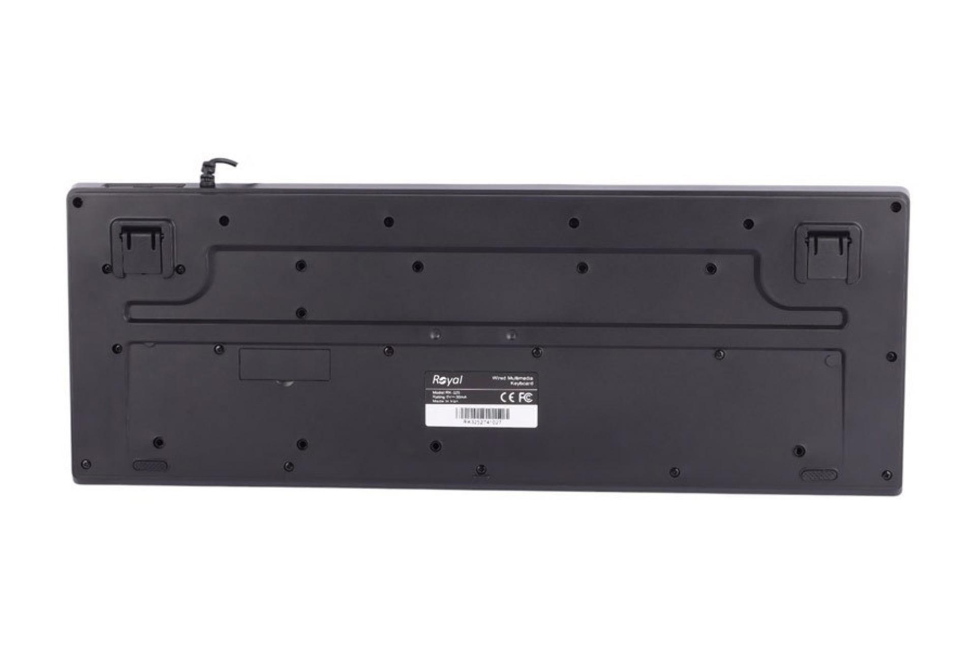 نمای پشت و بدنه کیبورد رویال RK-325