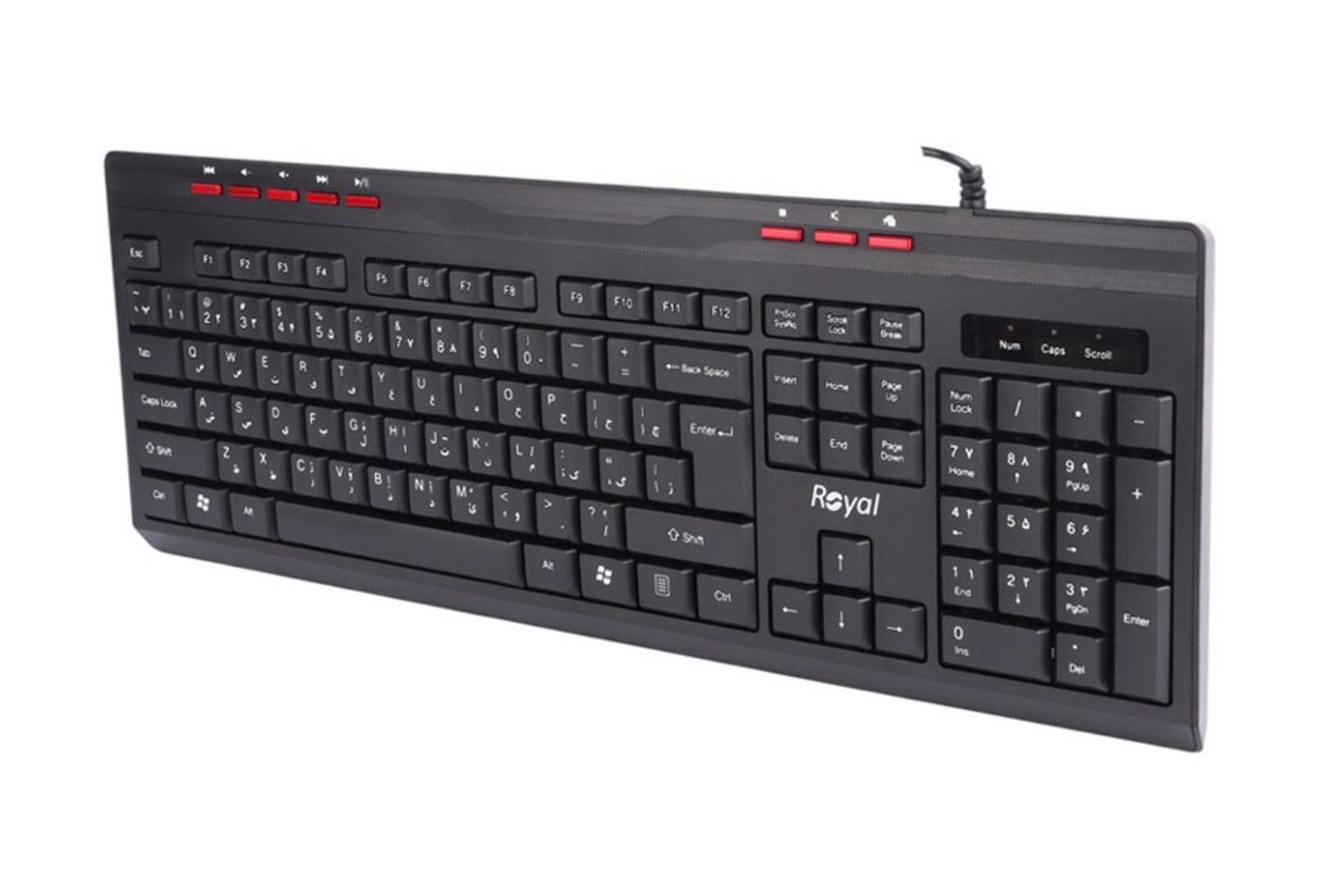 ابعاد و اندازه کیبورد رویال RK-325