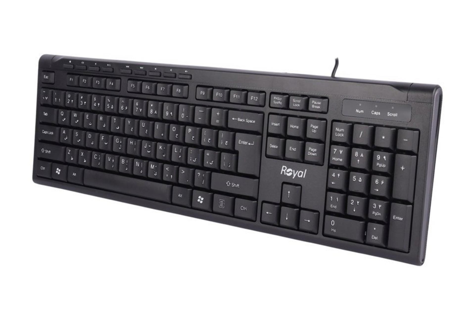 ابعاد و اندازه کیبورد رویال RK-320