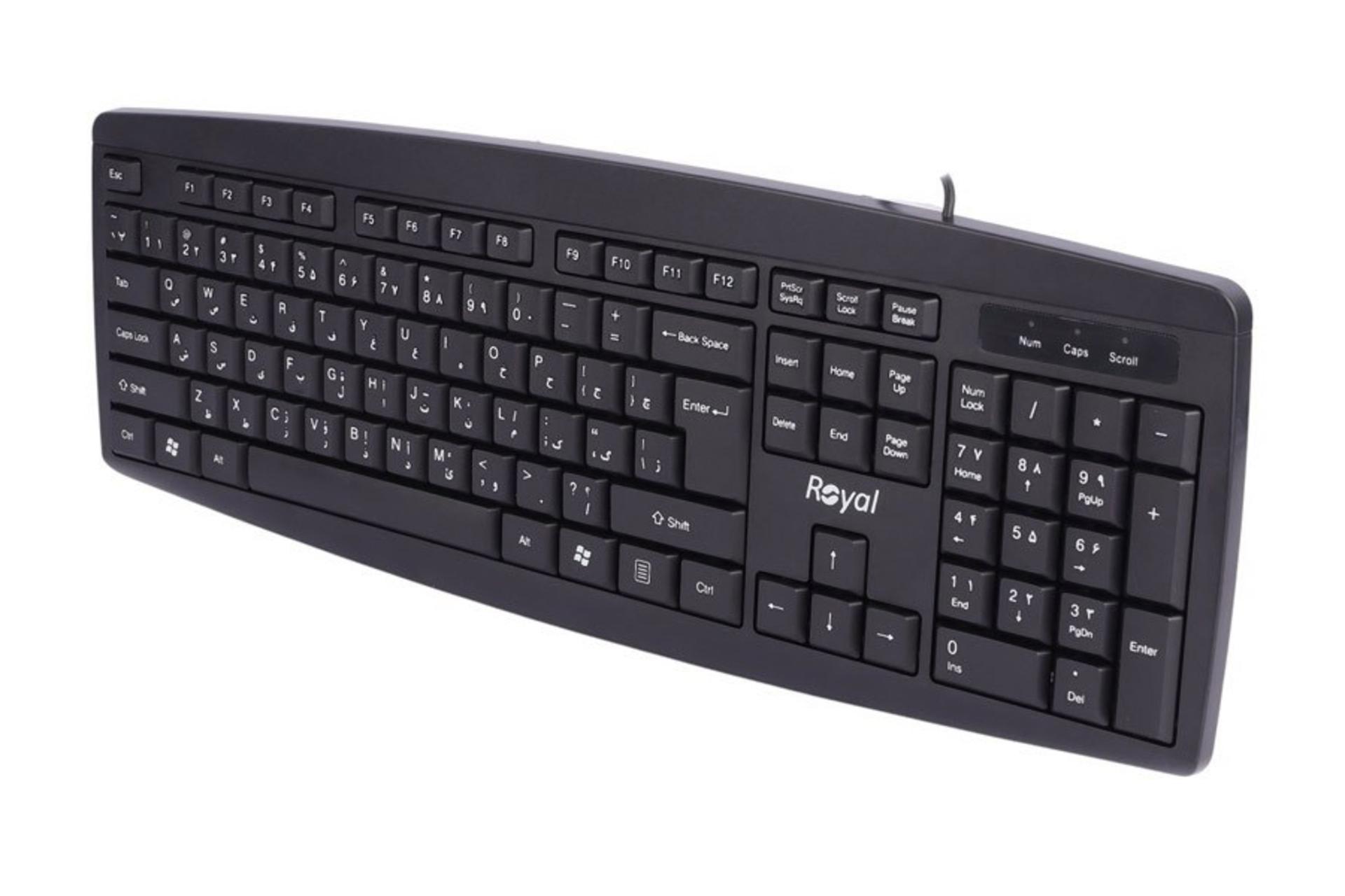 ابعاد و اندازه کیبورد رویال RK-315