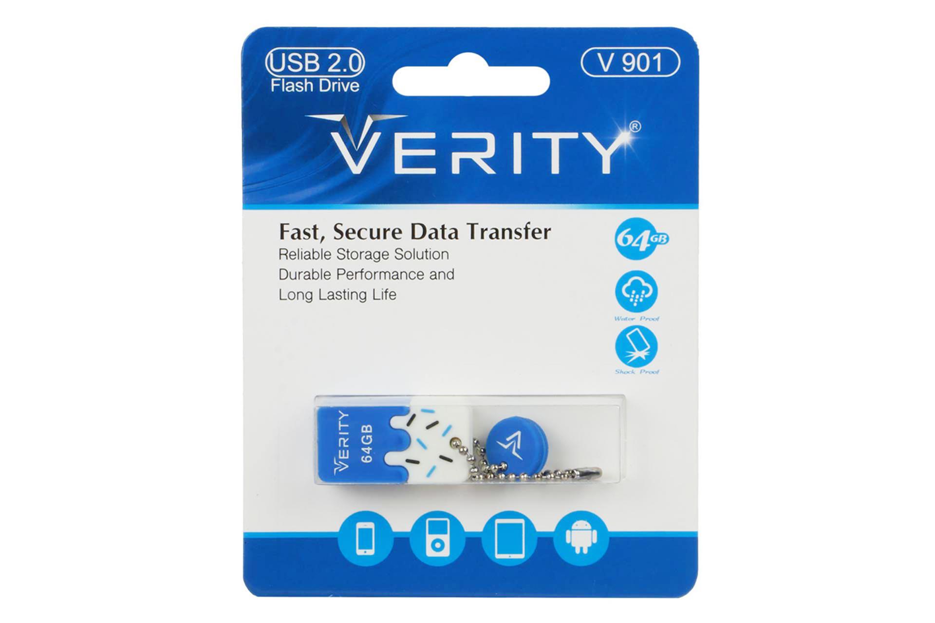 جعبه فلش مموری وریتی Verity V 901 64GB USB 2.0