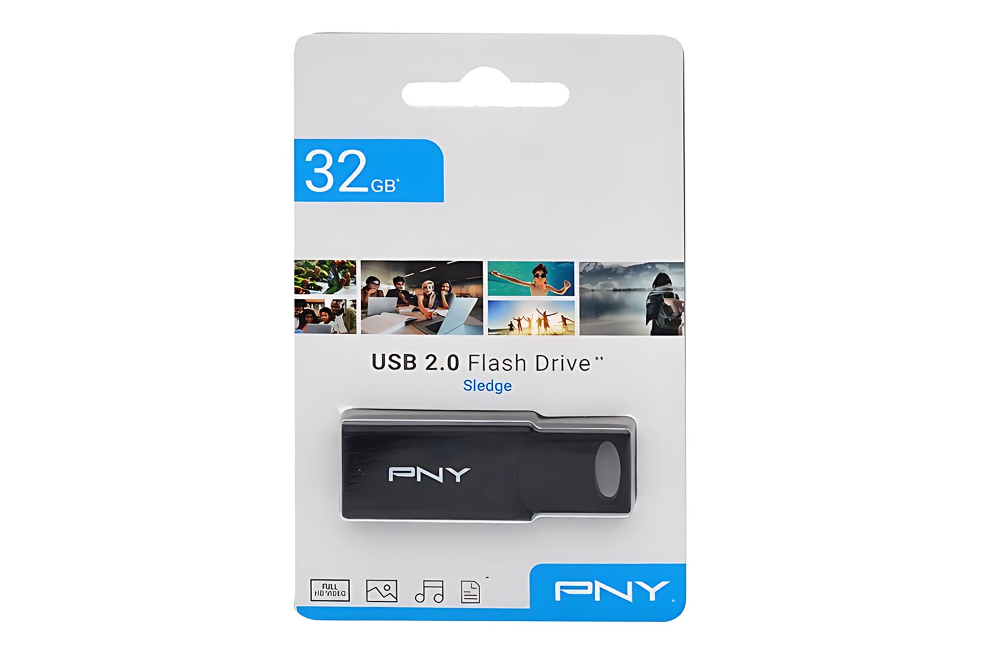 جعبه فلش مموری پی ان وای PNY Sledge 32GB USB 2.0