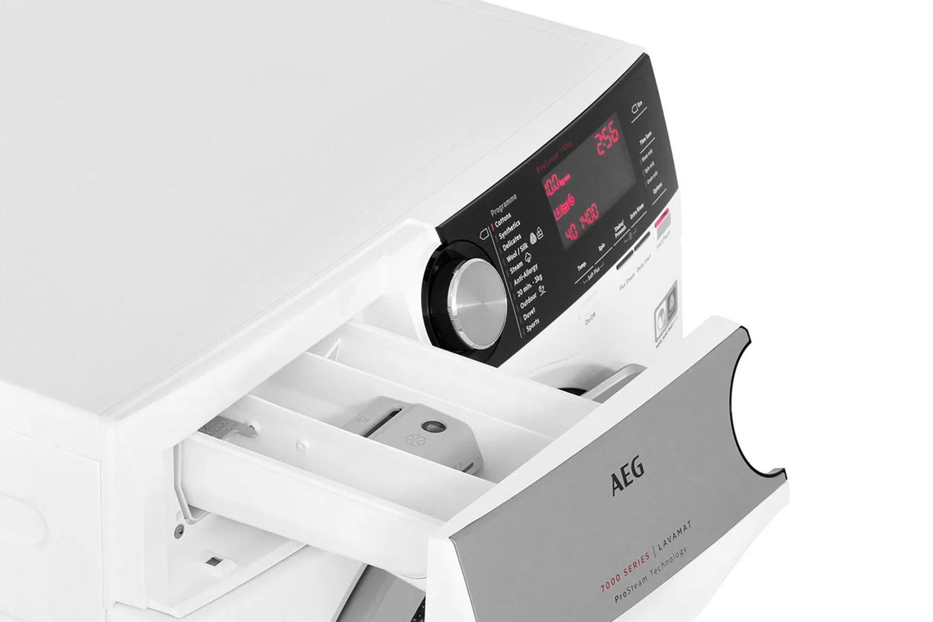 آ ا گ AEG LF7C1412B نمای کشوی پودر و مایع