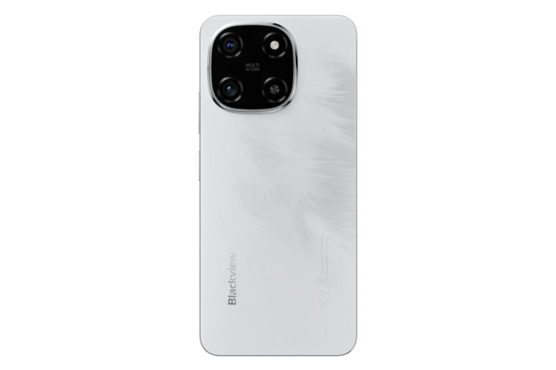 پنل پشت و چینش دوربین گوشی موبایل بلک ویو Blackview Color 6 سفید