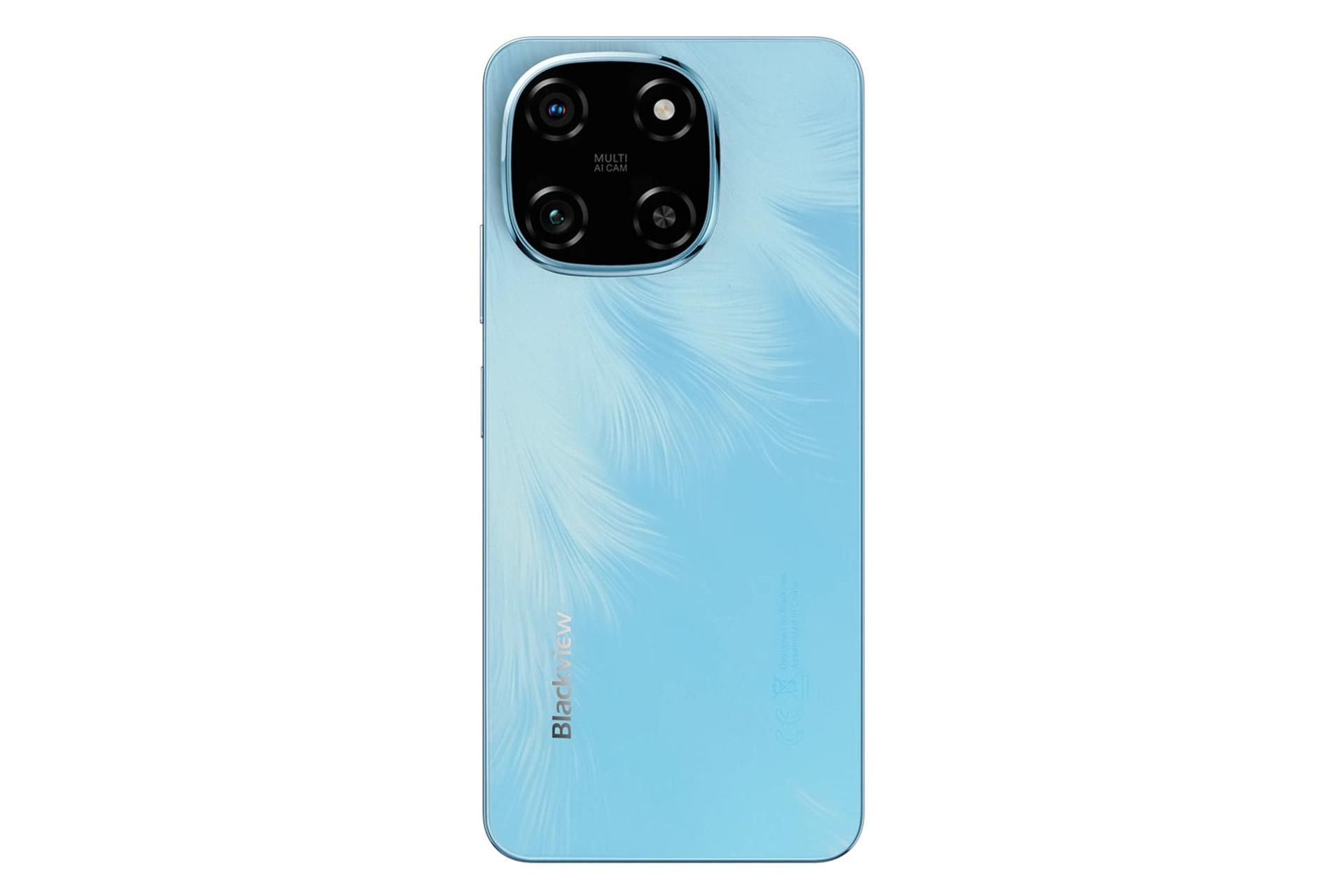 پنل پشت و چینش دوربین گوشی موبایل بلک ویو Blackview Color 6 آبی