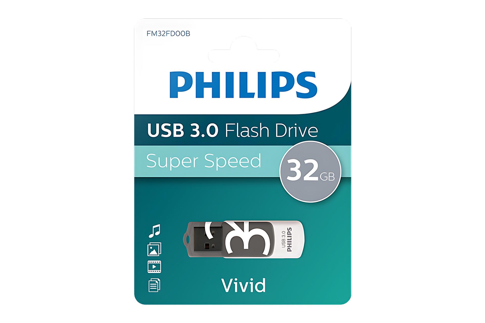 جعبه فلش مموری فیلیپس Philips Vivid 32GB USB 3.0