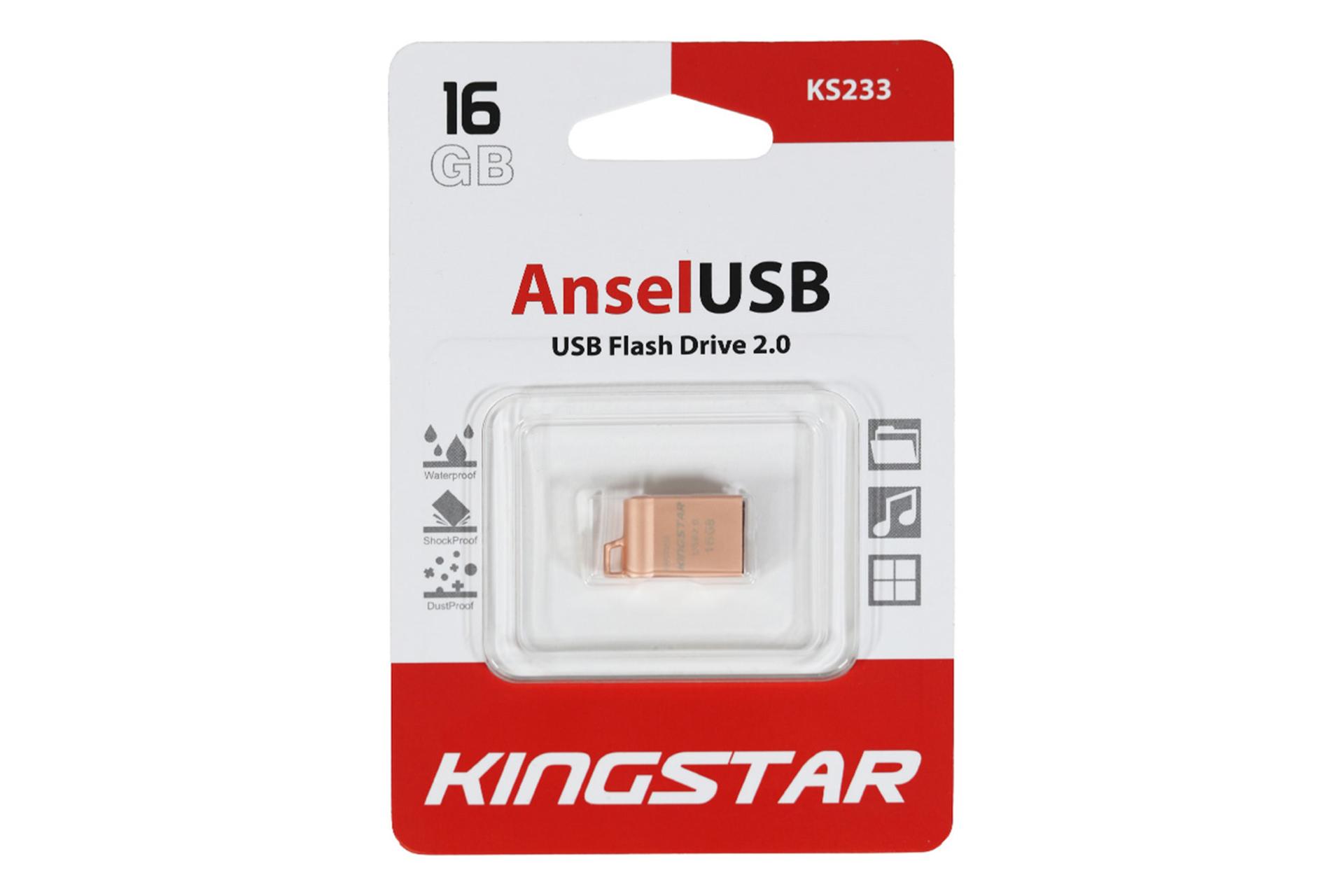 جعبه فلش مموری کینگ‌ استار Kingstar AnselUSB KS233 16GB USB 2.0