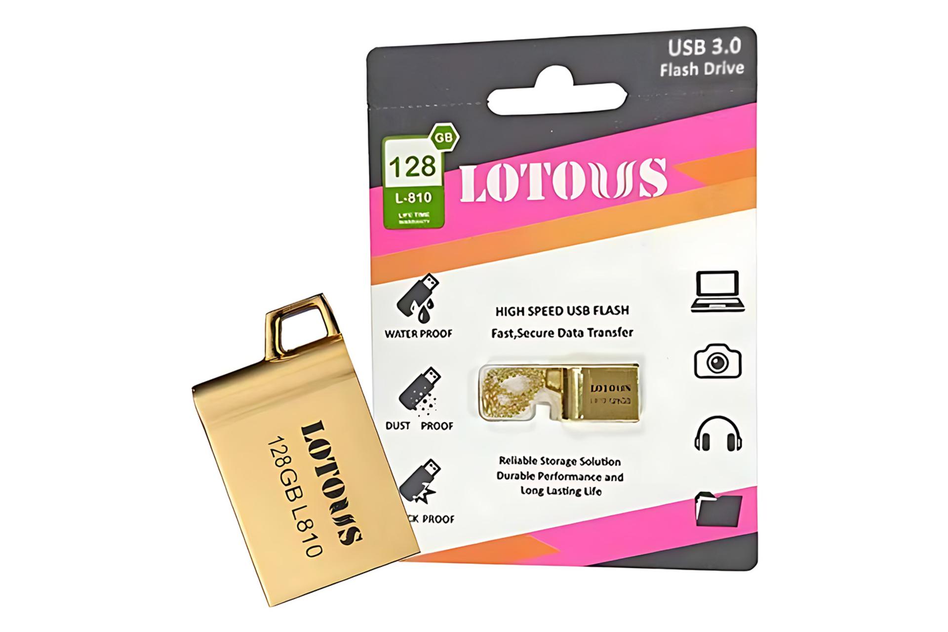 فلش مموری لوتوس Lotous L-810 128GB USB 3.0 به همراه جعبه