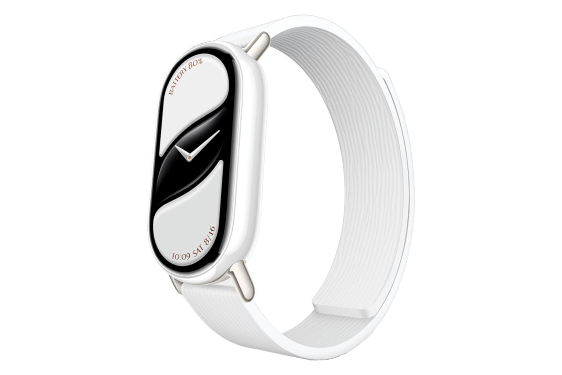 ساعت هوشمند اسمارت بند 10 شیائومی مدل سرامیک سفید / Xiaomi Smart Band 10 Ceramic Edition