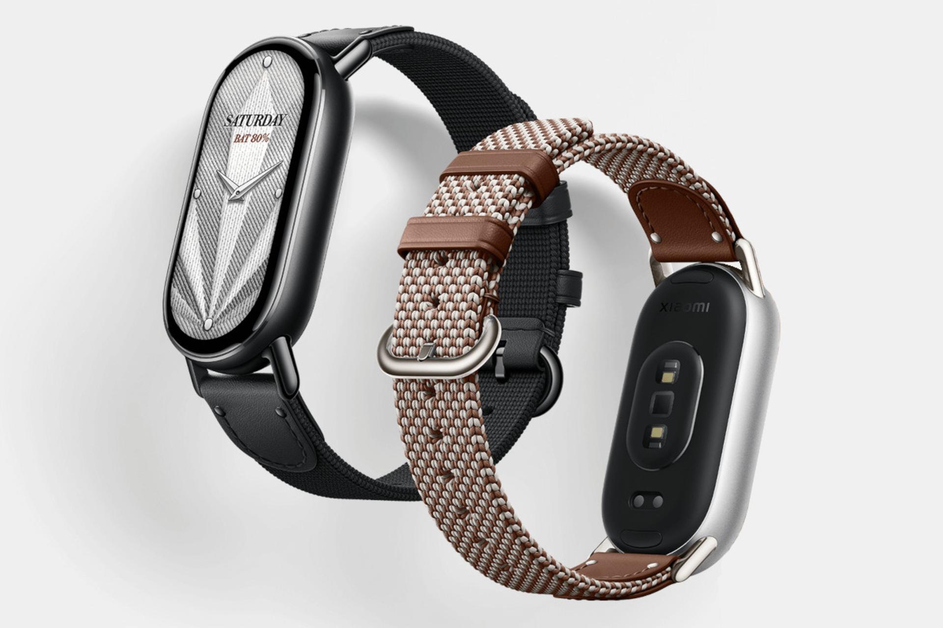 ساعت هوشمند اسمارت بند 10 شیائومی مشکی و نقره ای / Xiaomi Smart Band 10