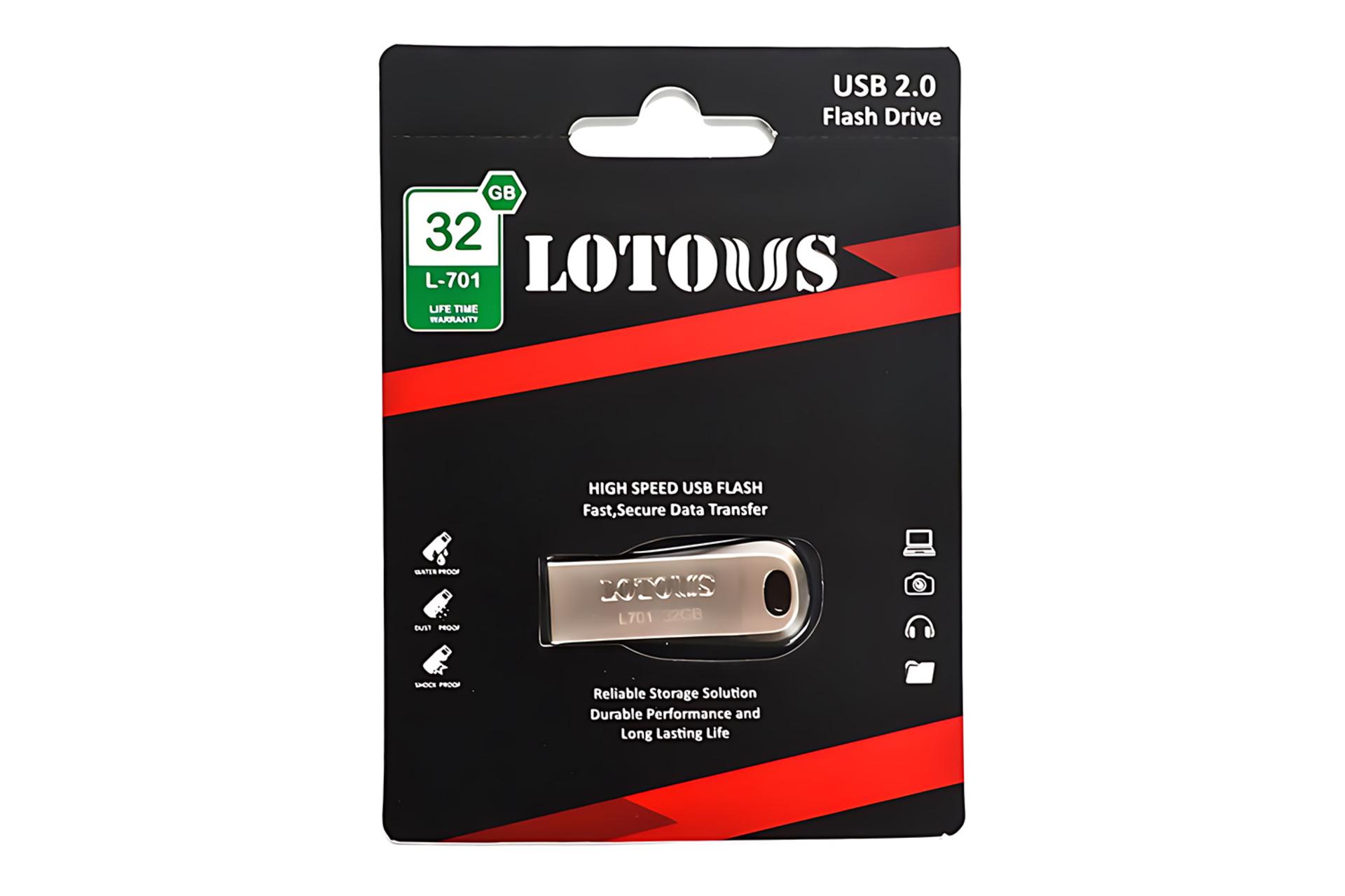جعبه فلش مموری لوتوس Lotous L-701 32GB USB 2.0