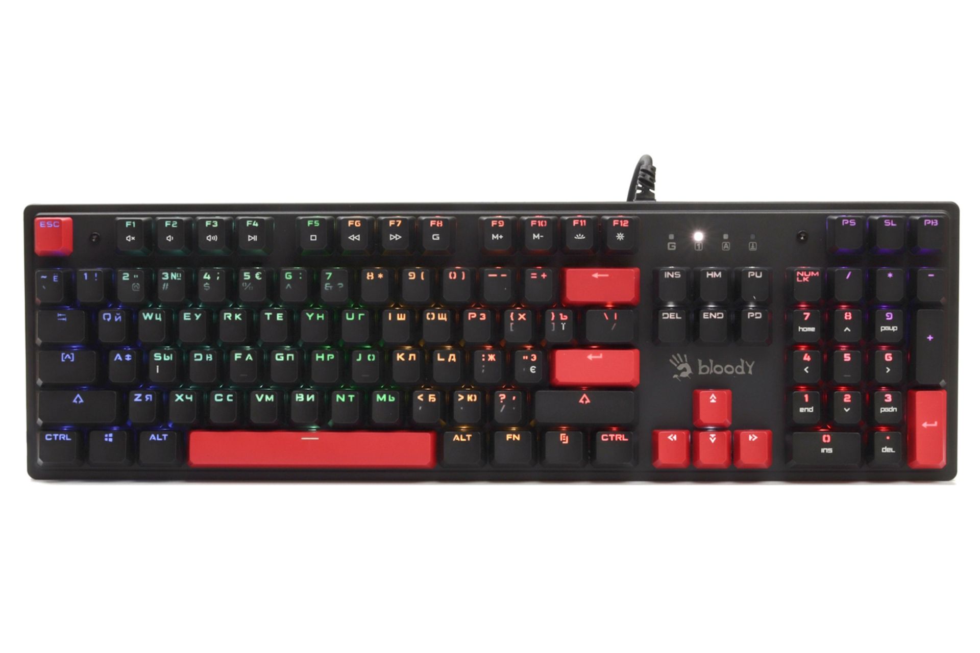 کیبورد ای فورتک Bloody S510R نمای بالا