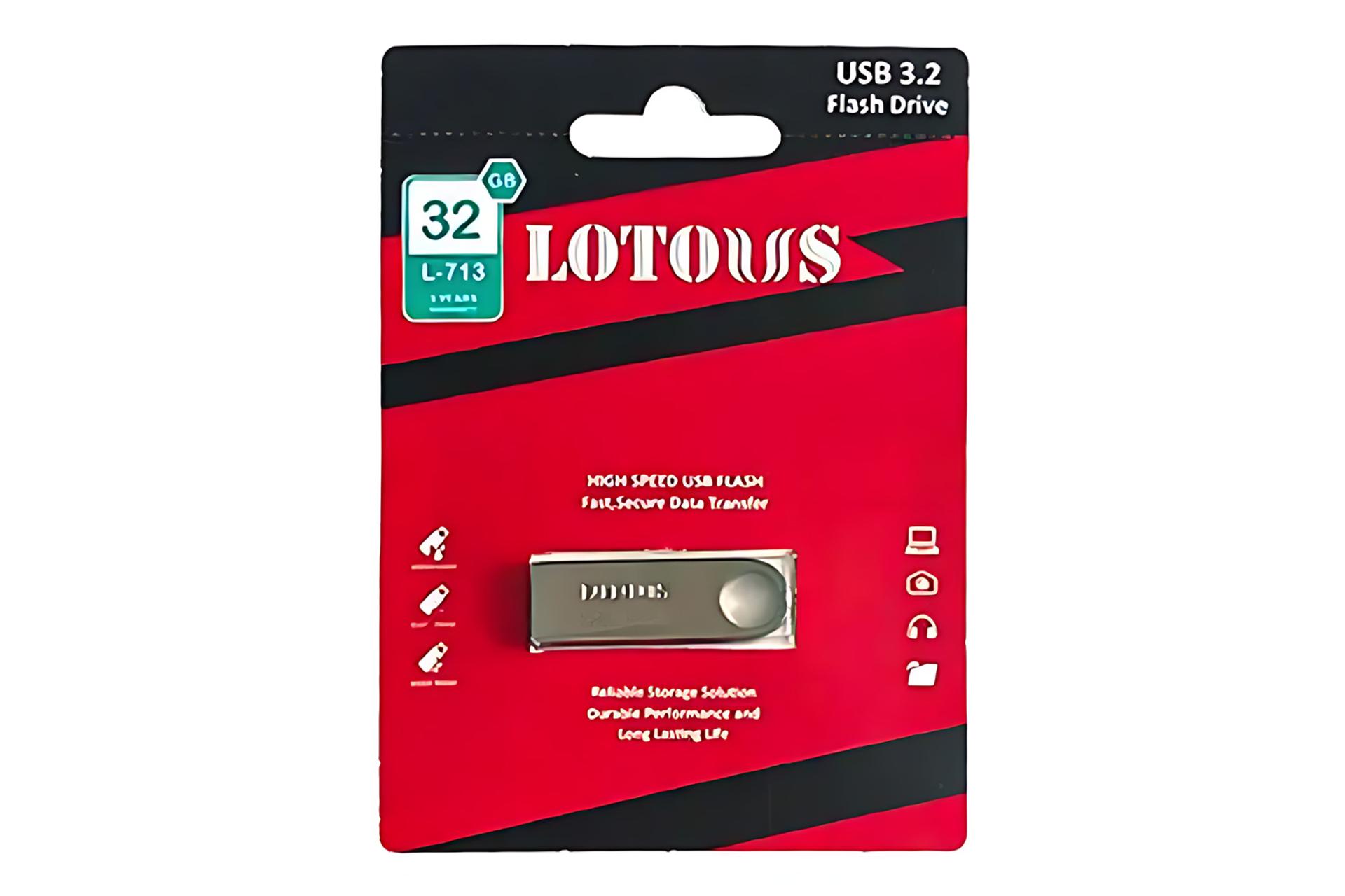 جعبه فلش مموری لوتوس Lotous L-713 32GB USB 3.2