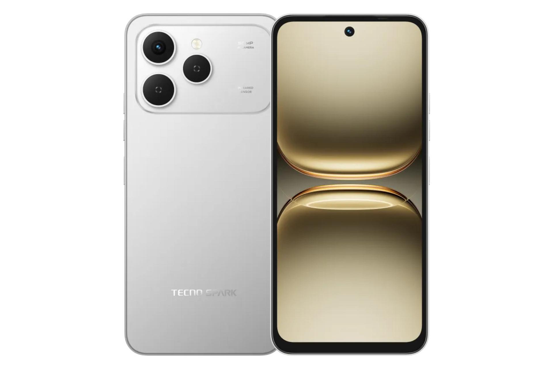 پنل جلو و پشت گوشی موبایل اسپارک 40 تکنو تیتانیوم / Tecno Spark 40