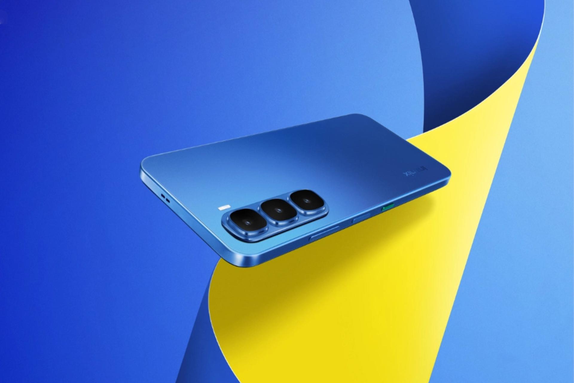 پنل پشت و چینش دوربین گوشی موبایل اینفینیکس Infinix Hot 60i آبی