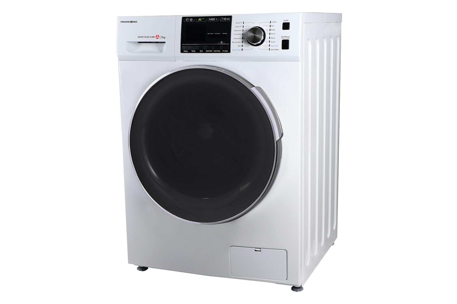 پاکشوما Pakshoma TFU-74401 رنگ سفید نمای جلو و جانبی