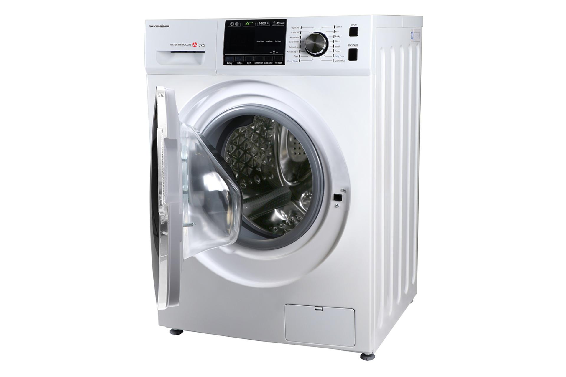 پاکشوما Pakshoma TFU-74401 رنگ سفید نمای جلو درب باز