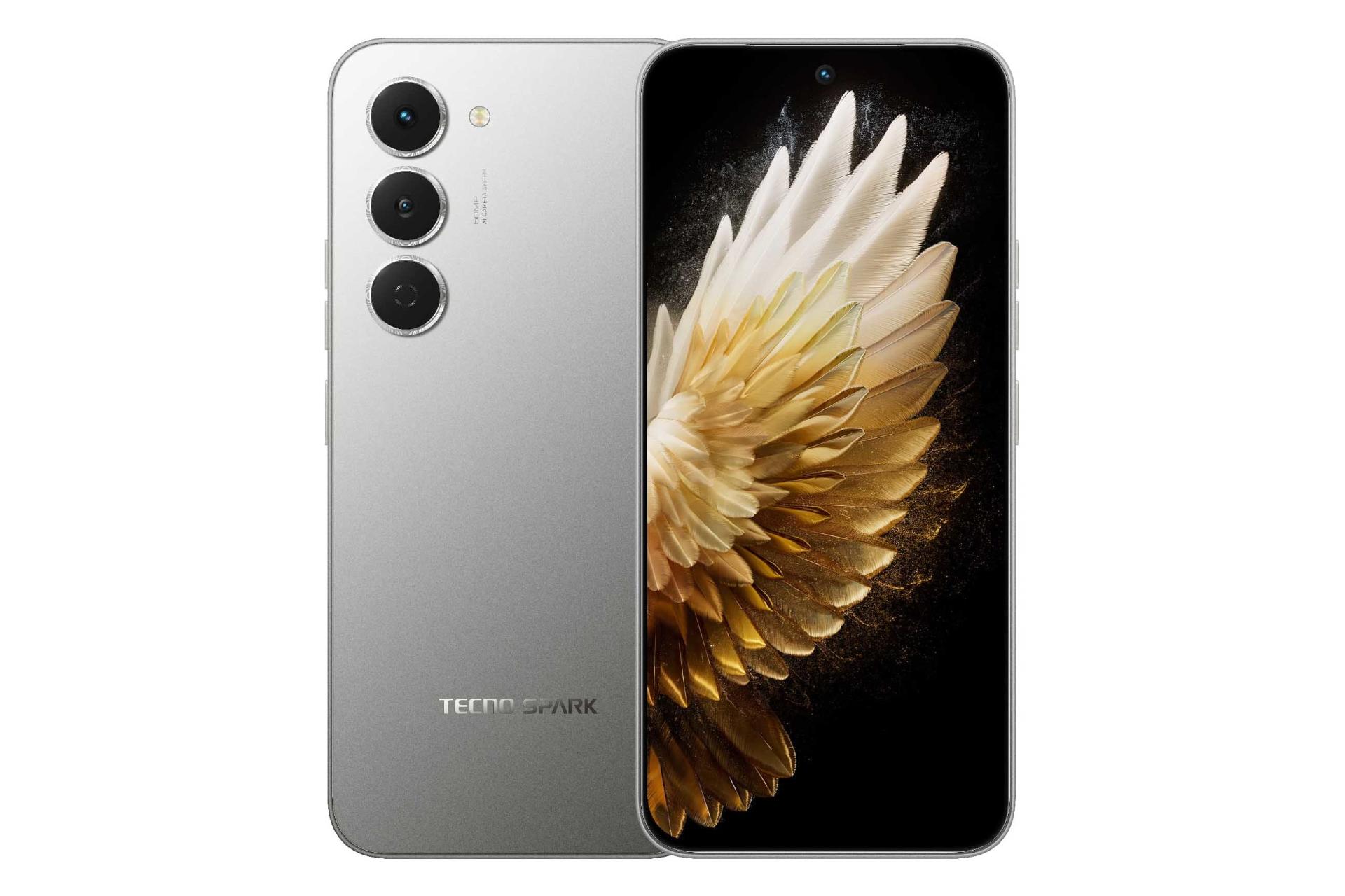 پنل جلو و پشت گوشی موبایل اسپارک 40 پرو تکنو تیتانیوم / Tecno Spark 40 Pro