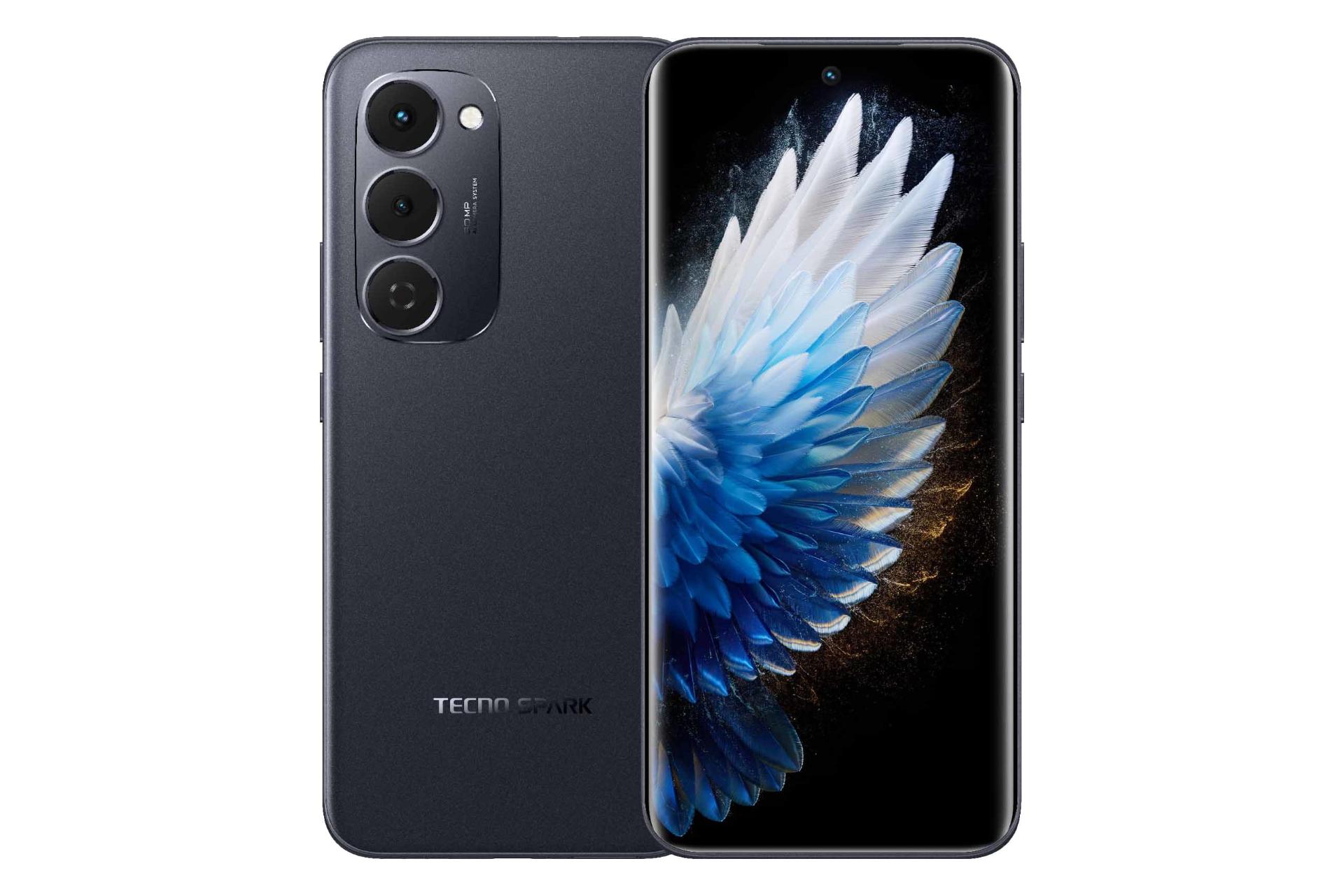 پنل جلو و پشت گوشی موبایل اسپارک 40 پرو پلاس تکنو مشکی / Tecno Spark 40 Pro Plus