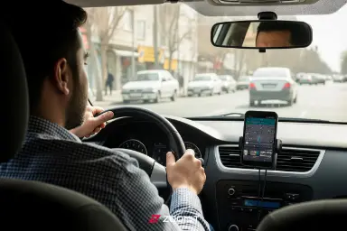 تاکسی اینترنتی اختلال GPS