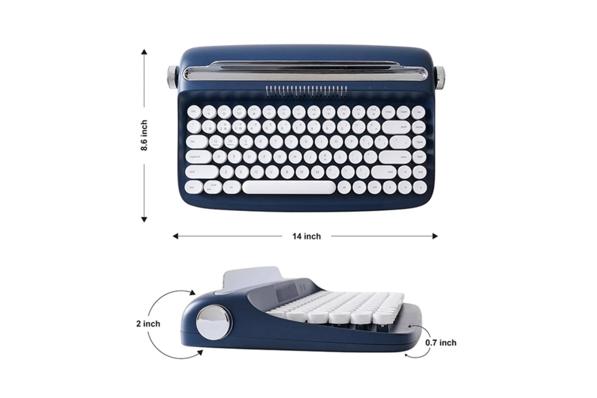 ابعاد و اندازه کیبورد یونزی Actto B303