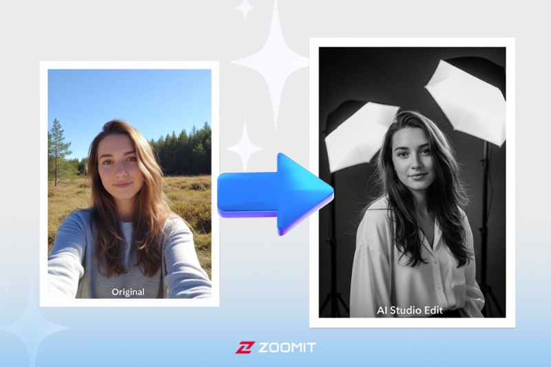 چطور با ChatGPT عکس سیاه و سفید آتلیه ‌ای بسازیم؟