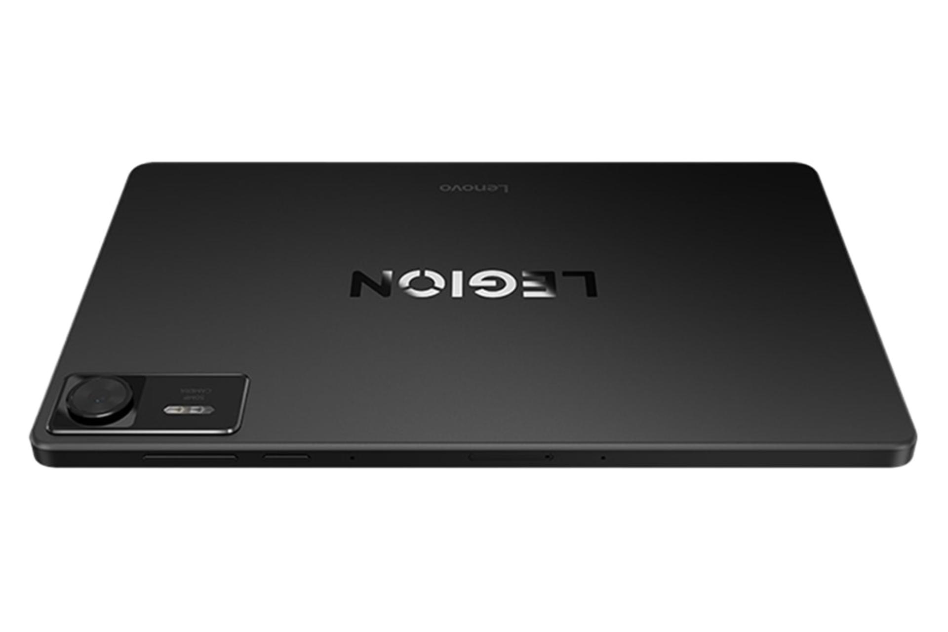 نمای لبه بالای تبلت Legion Y700 لنوو نسل چهارم / Lenovo Legion Y700 Gen 4 با نمایش درگاه‌ها رنگ مشکی