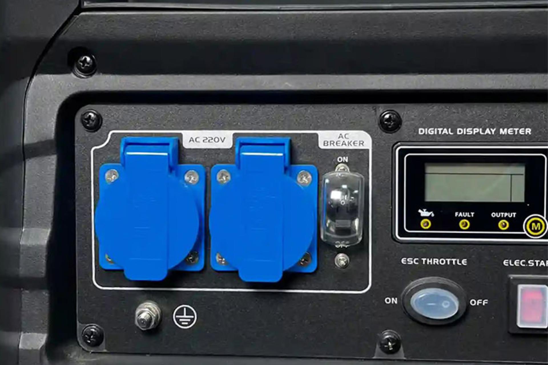 موتور برق لانسین LONCIN LC3500i نمای پنل جلو