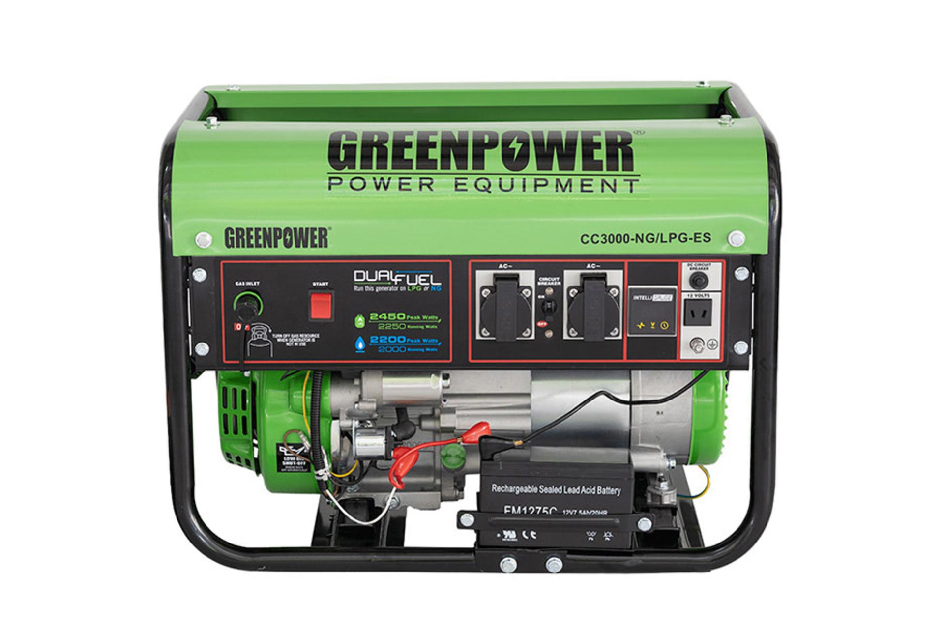 موتور برق گرین پاور Green Power CC3000-NG/LPG نمای جلو