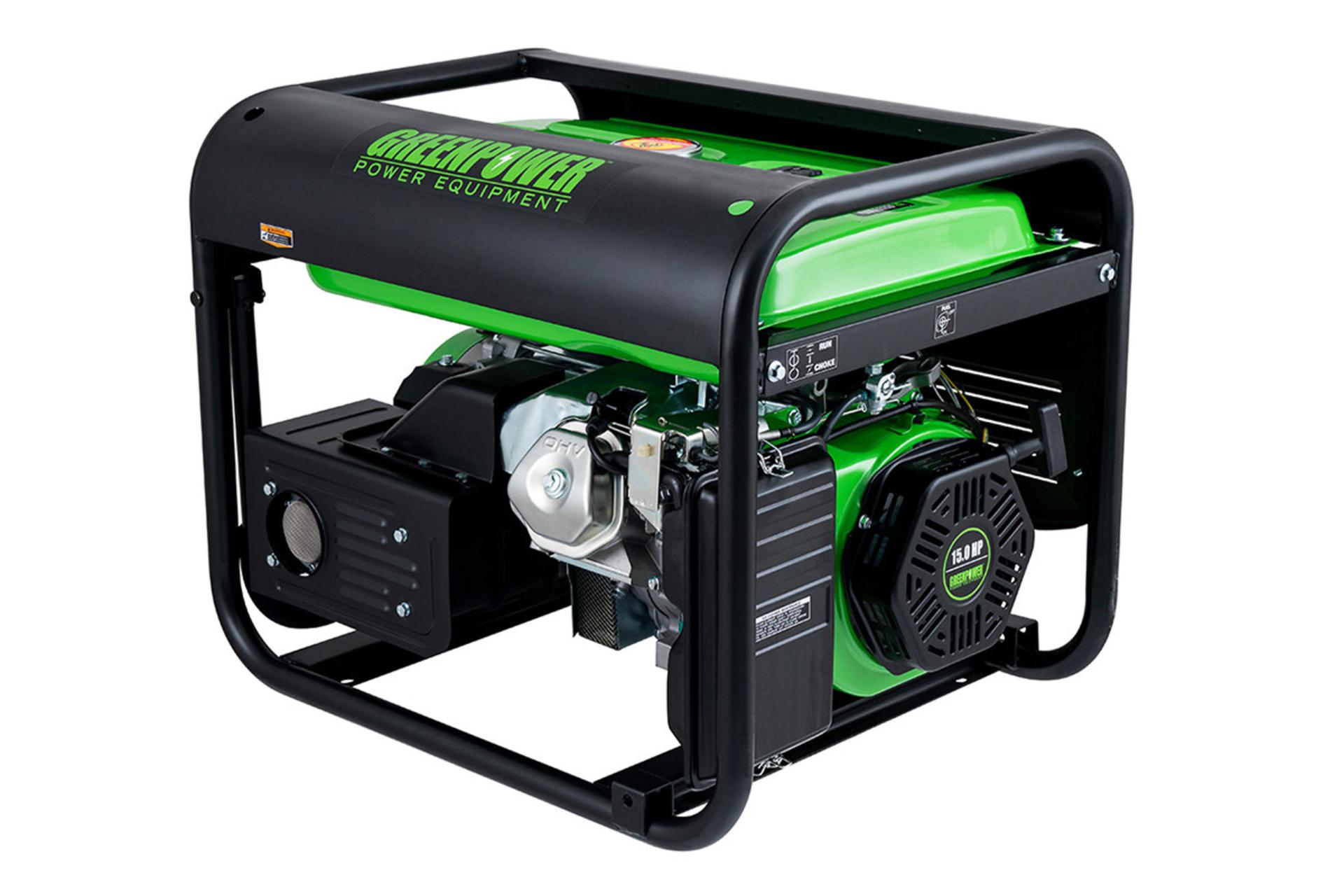 موتور برق گرین پاور Green Power GR7500-E2 نمای پشت و جانبی