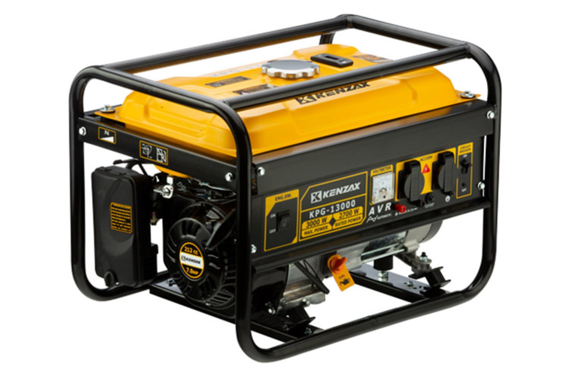 مرجع متخصصين ايران موتور برق كنزاكس KENZAX KPG-13000 نماي جلو و چپ
