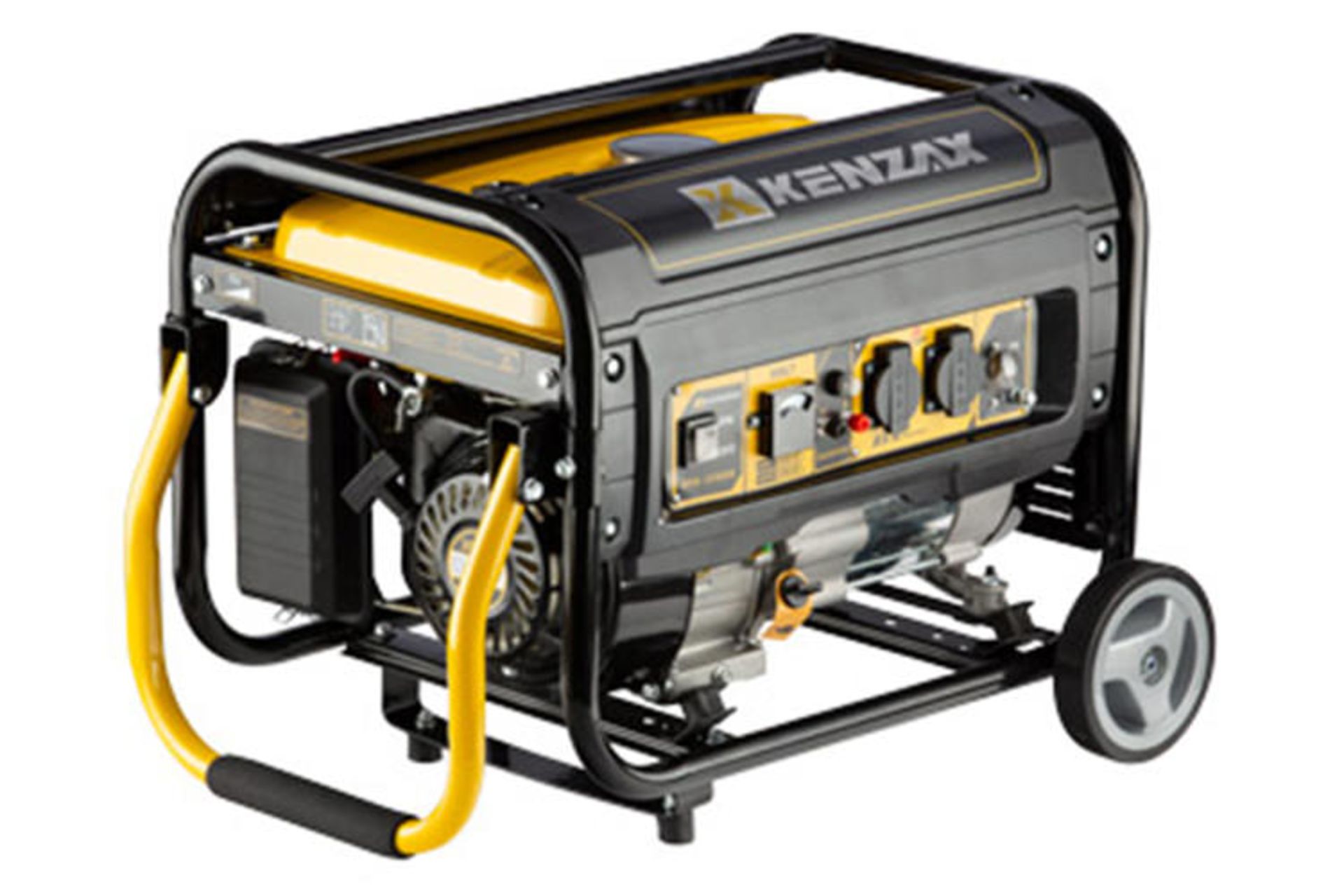 موتور برق کنزاکس KENZAX KPG-23000 نمای جلو و چپ