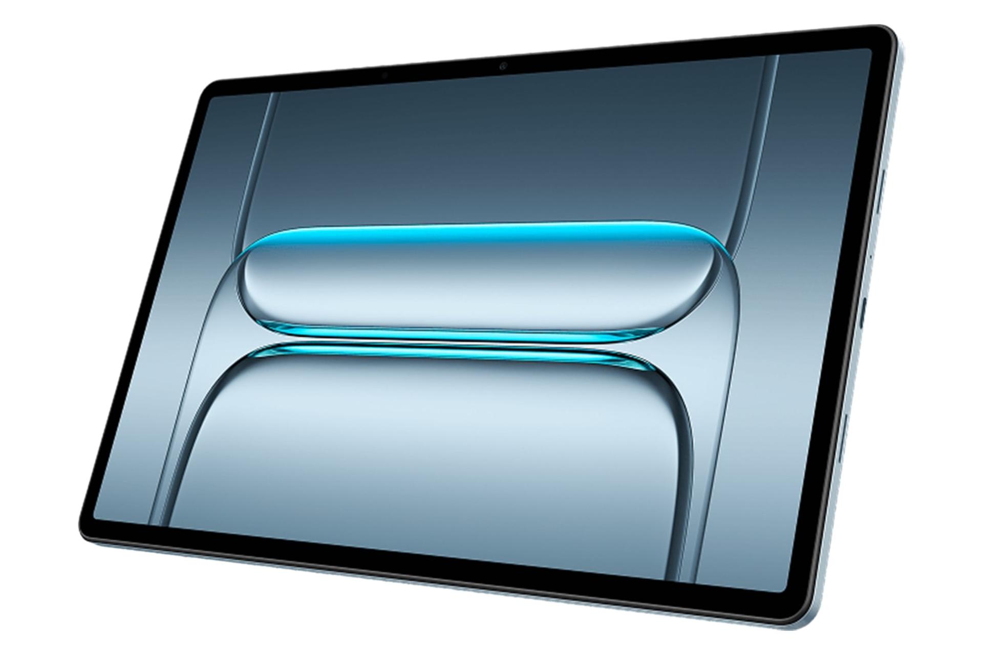 نمای نیمرخ پنل جلوی تبلت وان پلاس پد لایت / OnePlus Pad Lite با نمایش درگاه و حفره‌های اسپیکر لبه سمت راست