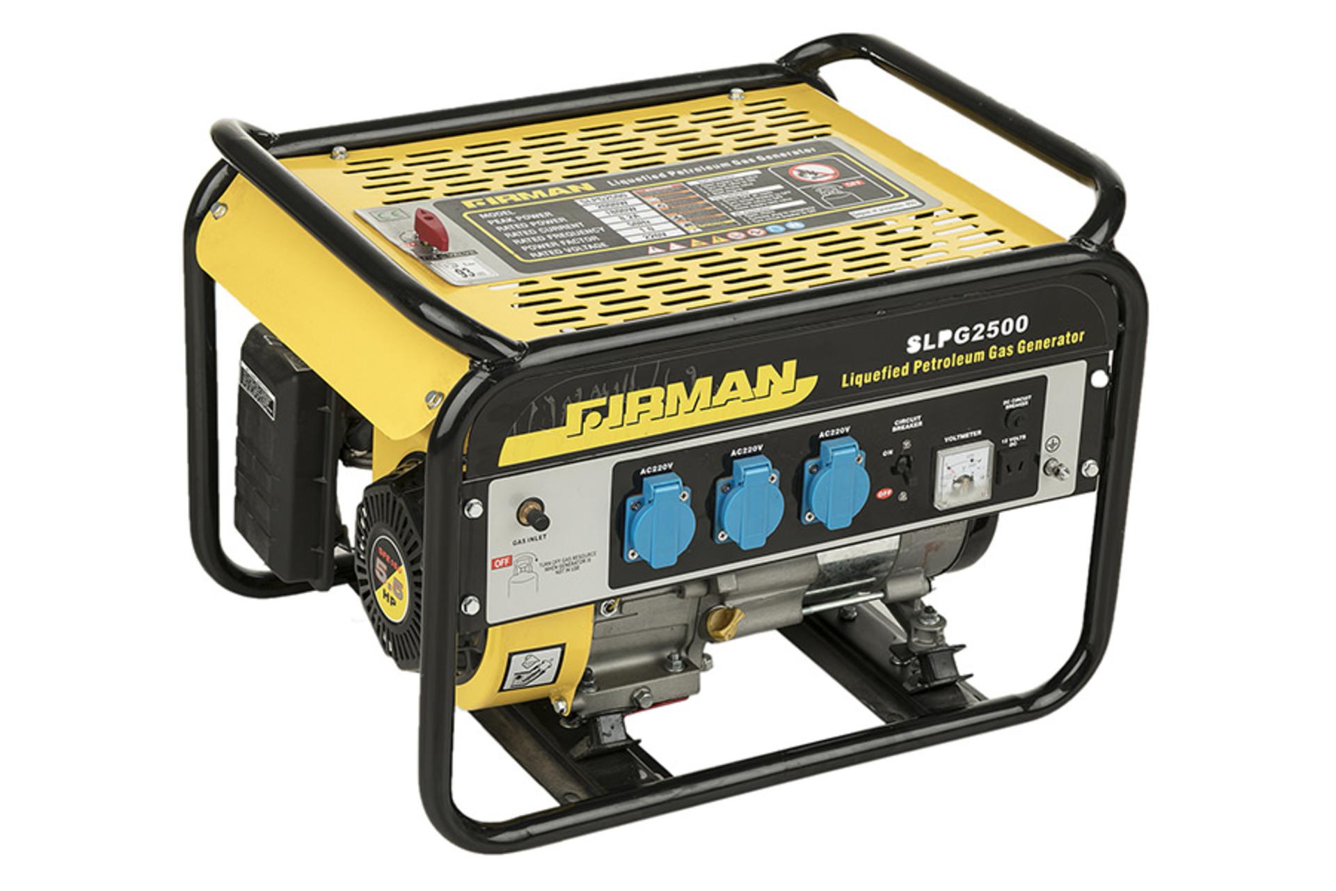 مرجع متخصصين ايران موتور برق فيرمن FIRMAN SLPG2500 نماي جلو و بالا