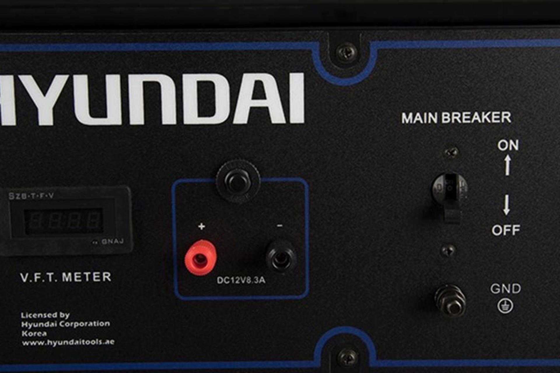 موتور برق هیوندای Hyundai HG8550-PG نمای خروجی DC