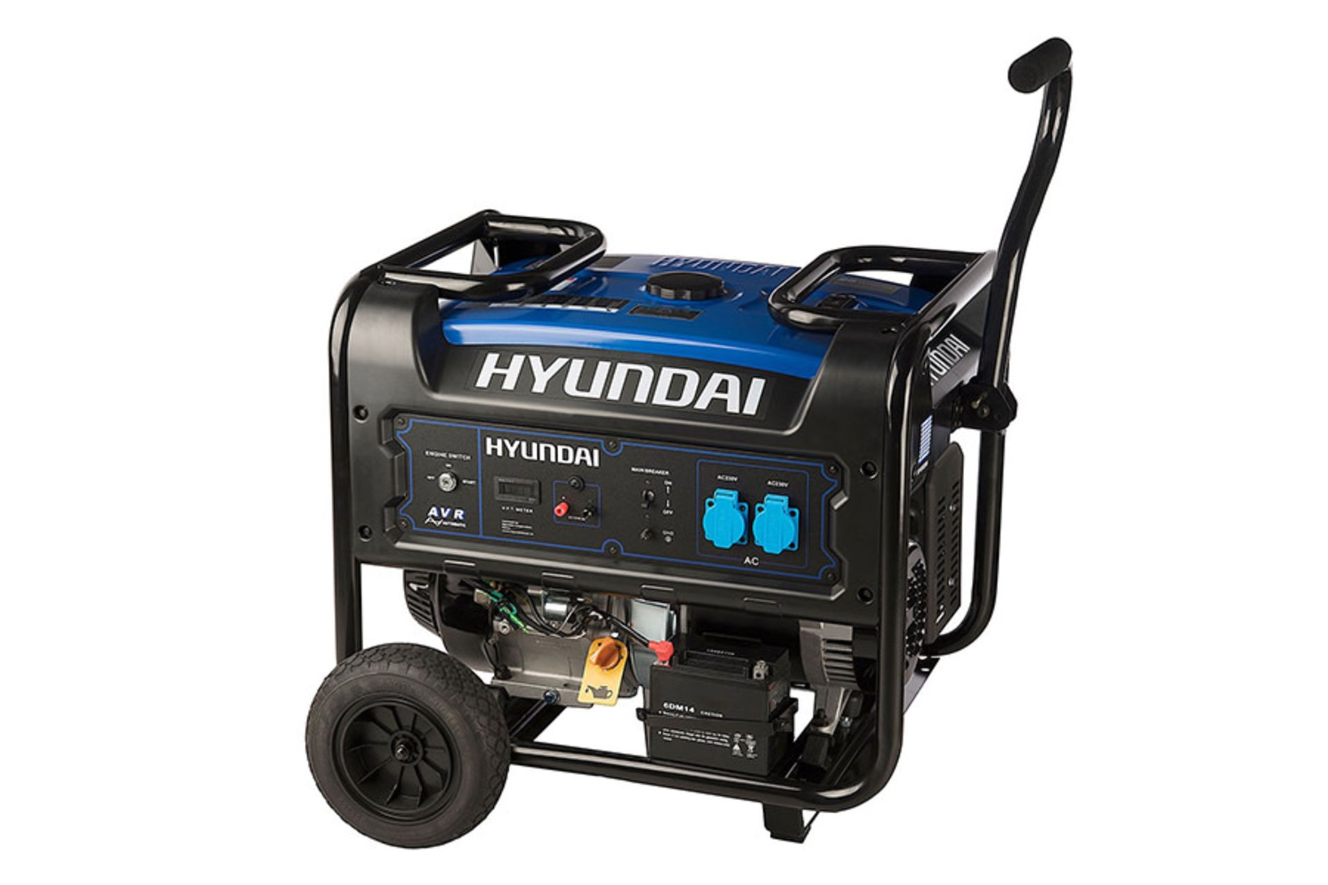 موتور برق هیوندای Hyundai HG8550-PG نمای جلو و جانبی