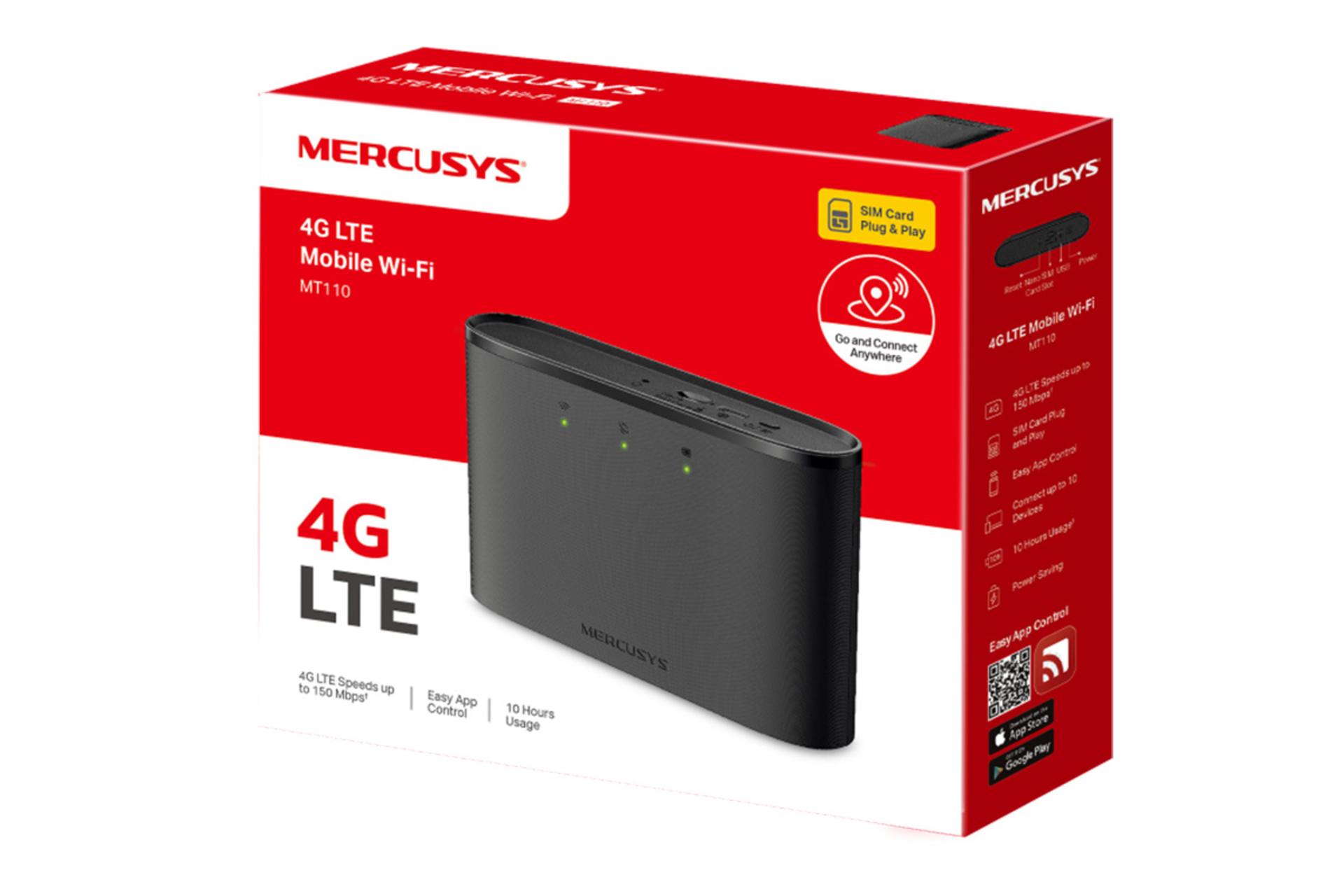 جعبه مودم و روتر سیم‌ کارتی مرکوسیس MERCUSYS MT110 V1
