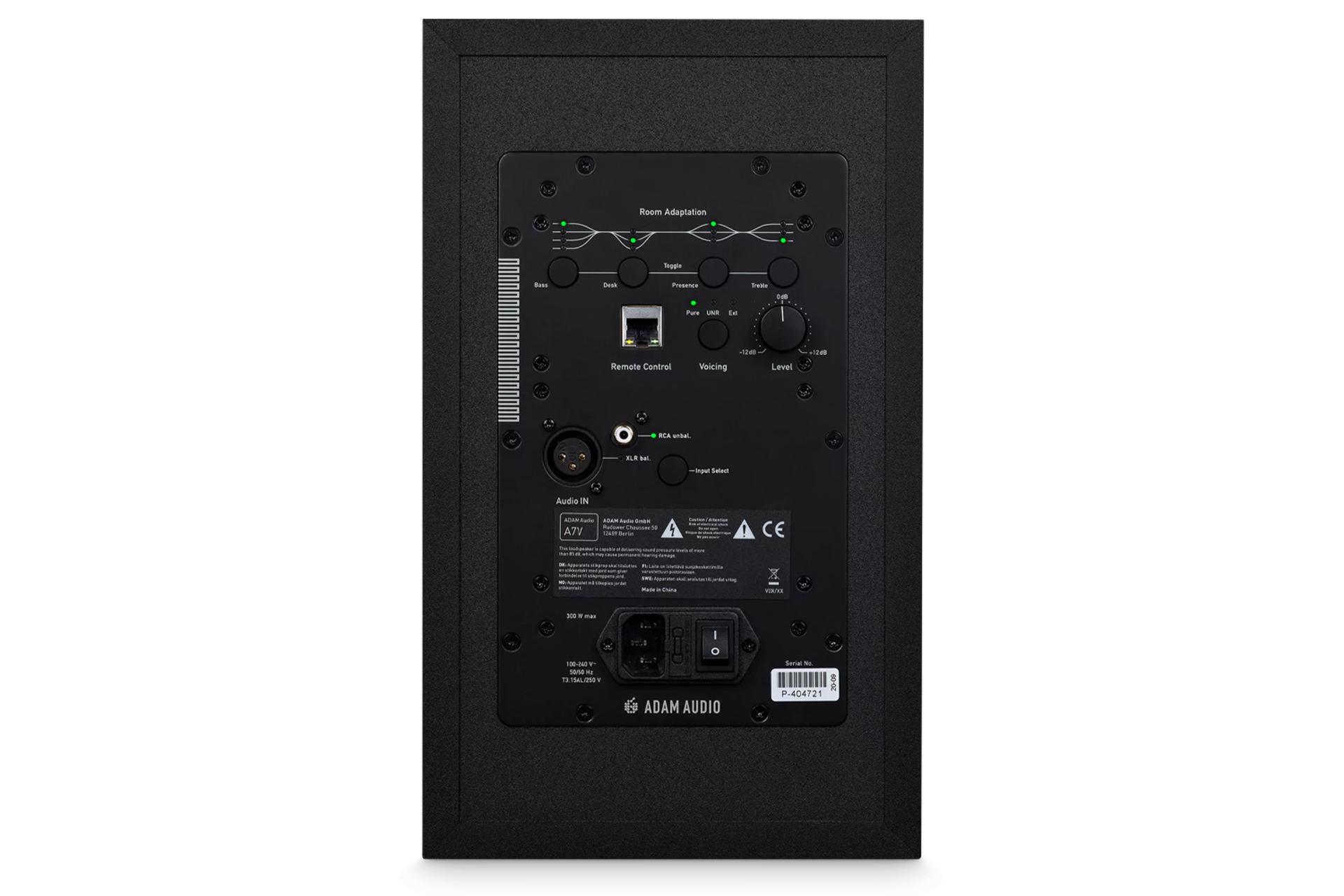 نمای پشت و بدنه اسپیکر آدام آدیو A7V