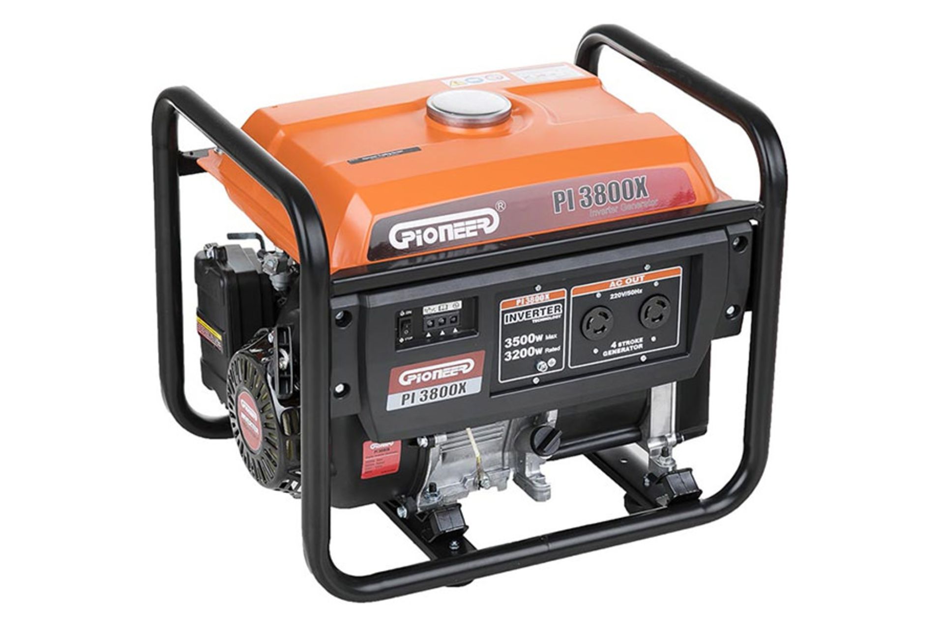 موتور برق پایونیر Pioneer PI 3800X نمای جلو و جانبی