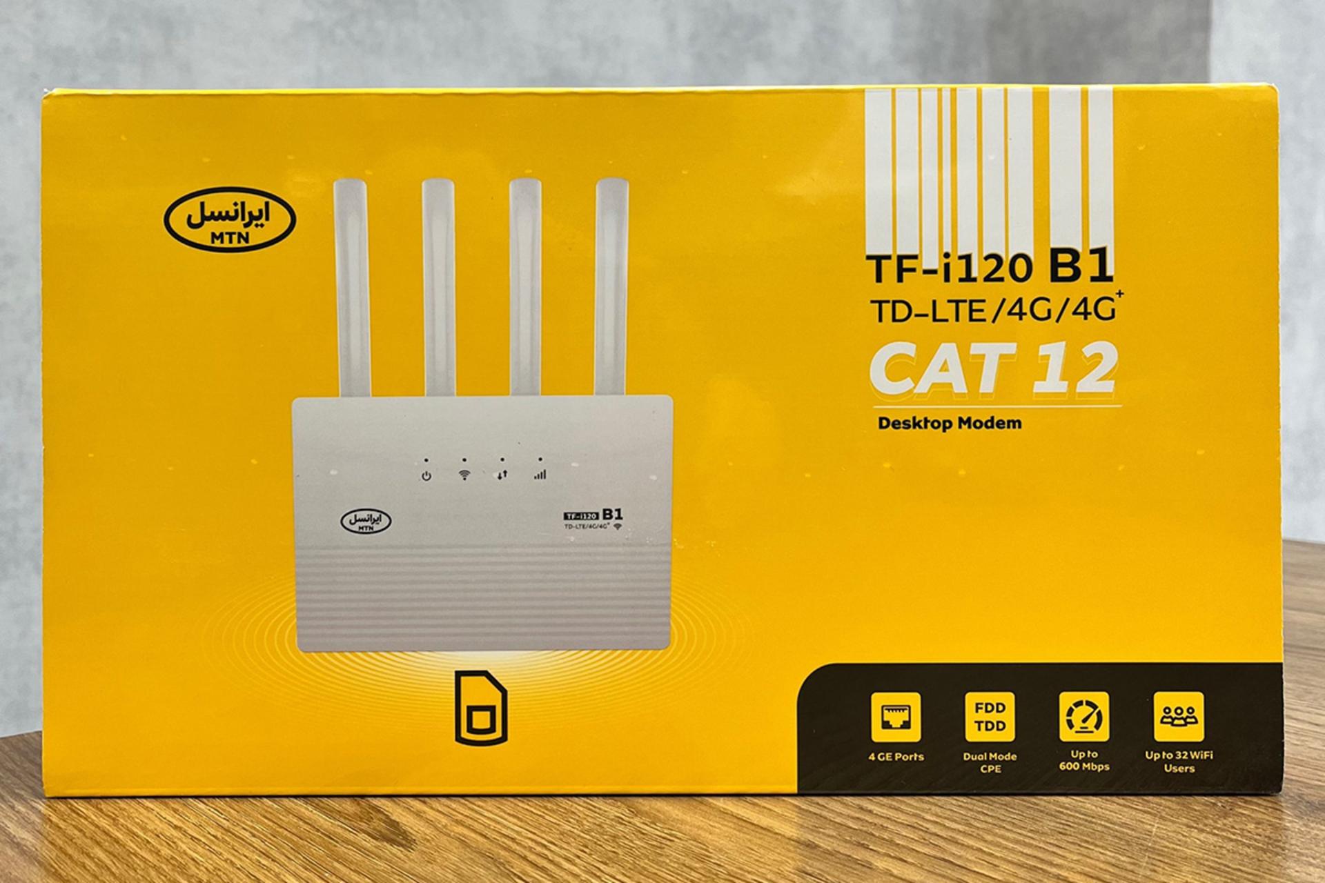 جعبه مودم و روتر سیم‌ کارتی ایرانسل Irancell TF-i120 B1