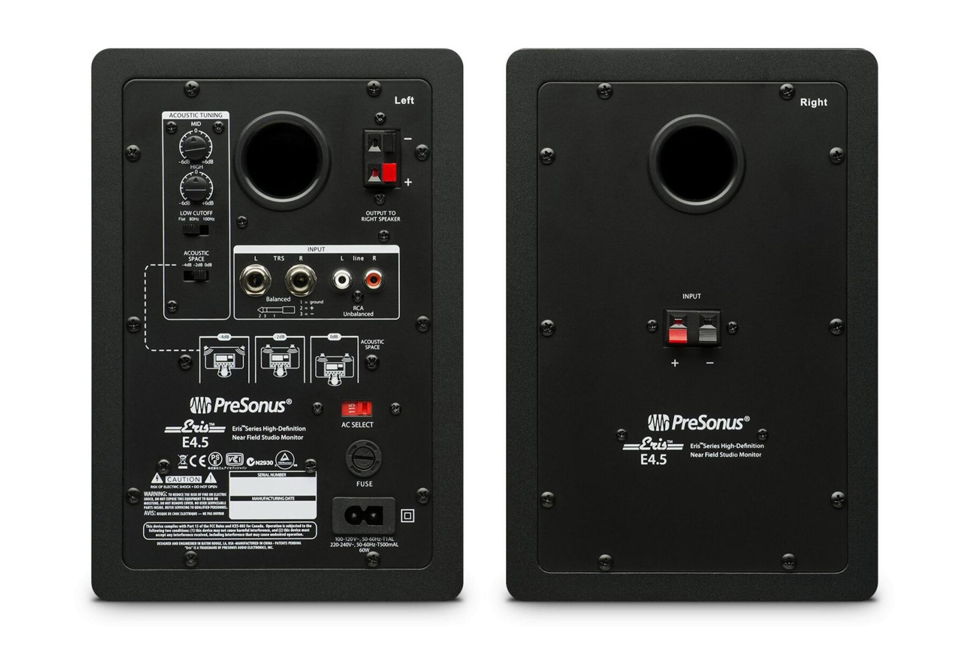 نمای پشت و بدنه اسپیکر پریسونوس Eris E4.5
