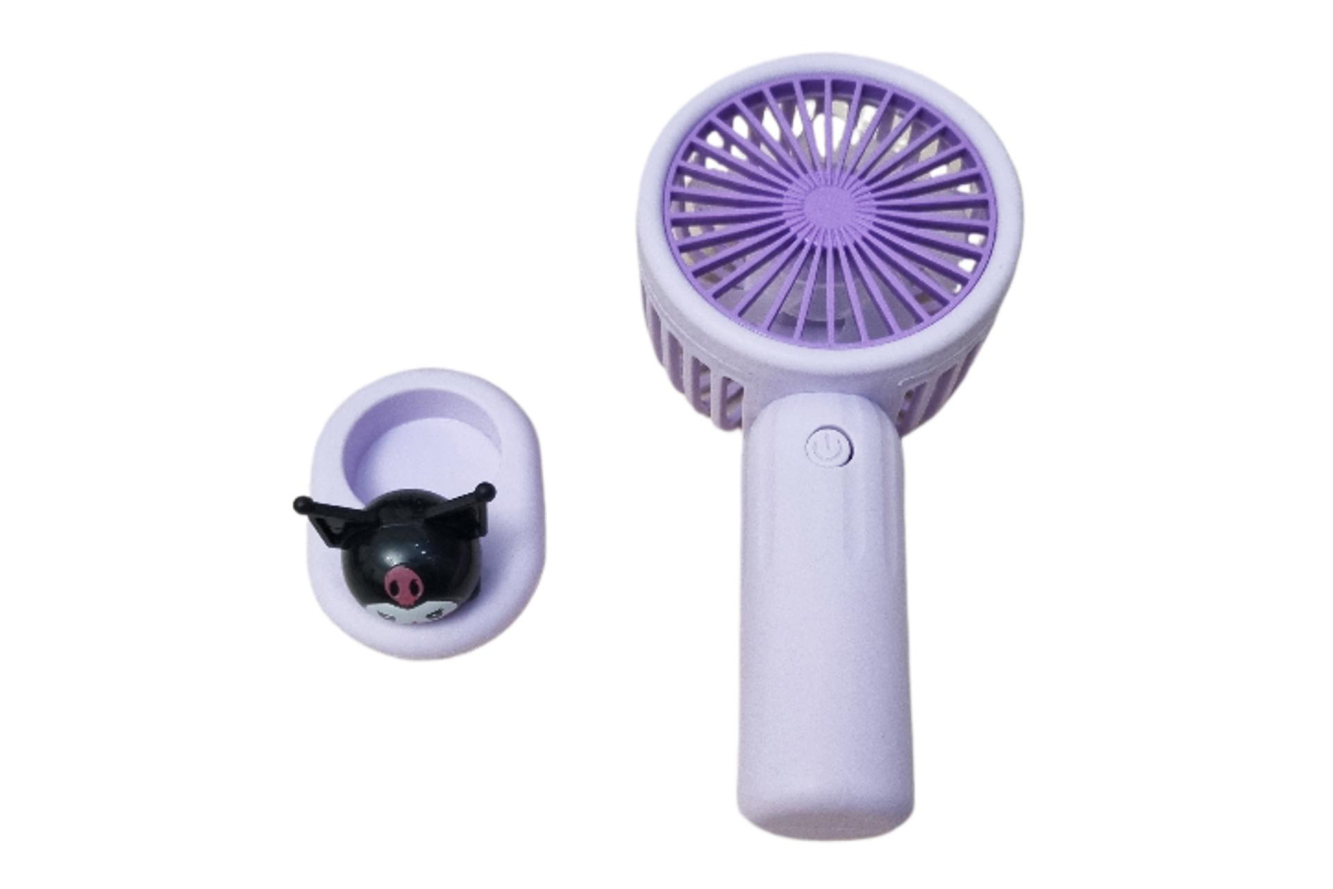 نمای کناری پنکه کوچک دستی مدل کرومی Small fan Chrome