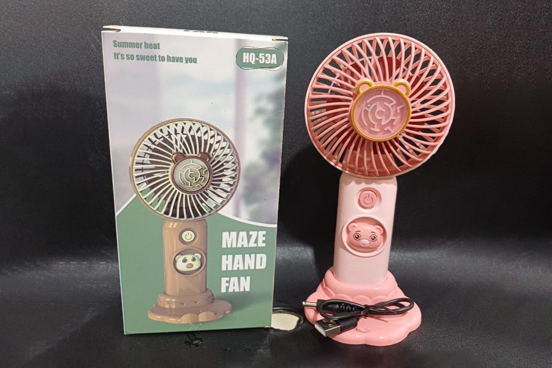 پنکه کوچک دستی مدل حیوانات Small fan Animals به همراه جعبه