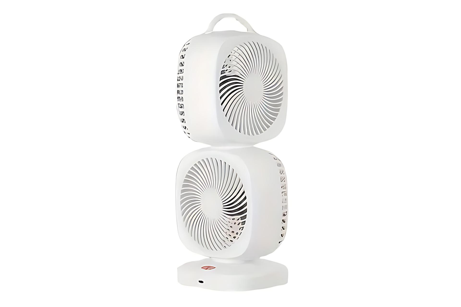 مرجع متخصصين ايران نماي كناري پنكه كوچك روميزي مدل دو طبقه Small fan M212