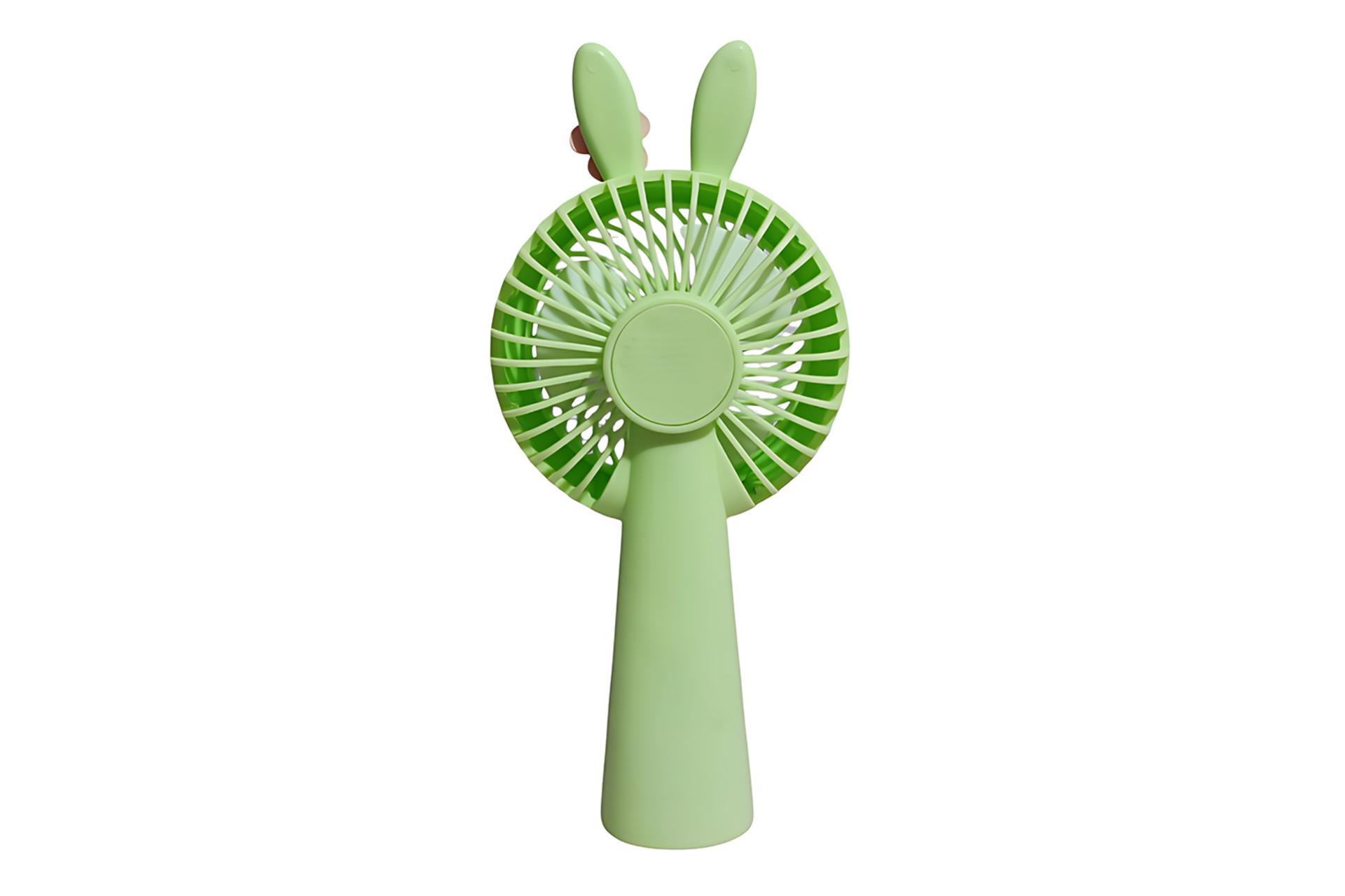 نمای پشتی پنکه کوچک دستی مدل خرگوش گل‌دار Small fan Flower Rabbit