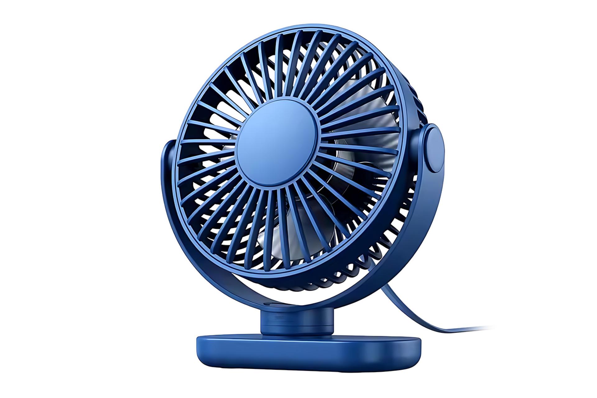 رنگ آبی پنکه کوچک رومیزی Small fan K62C