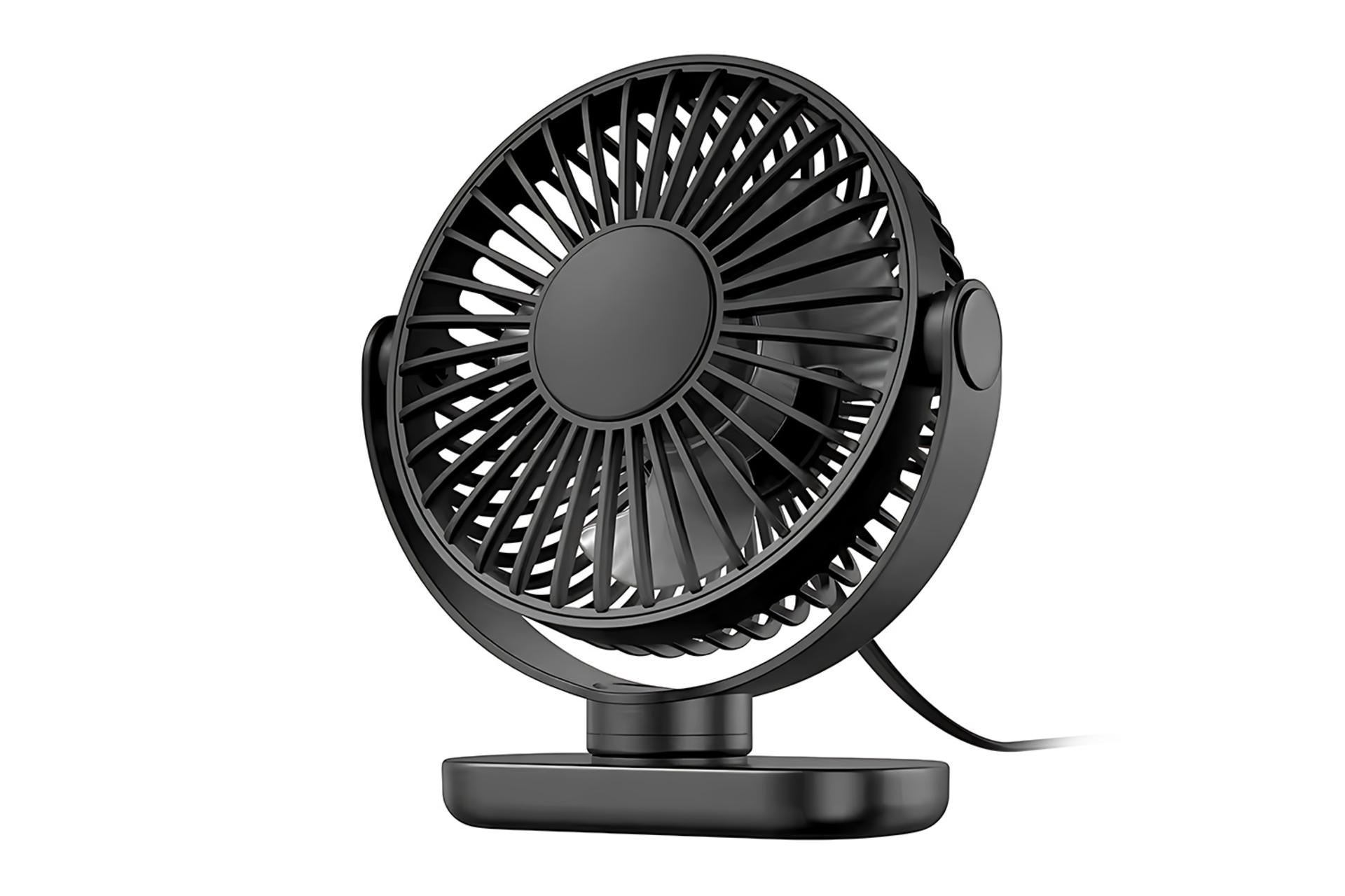 رنگ مشکی پنکه کوچک رومیزی Small fan K62C