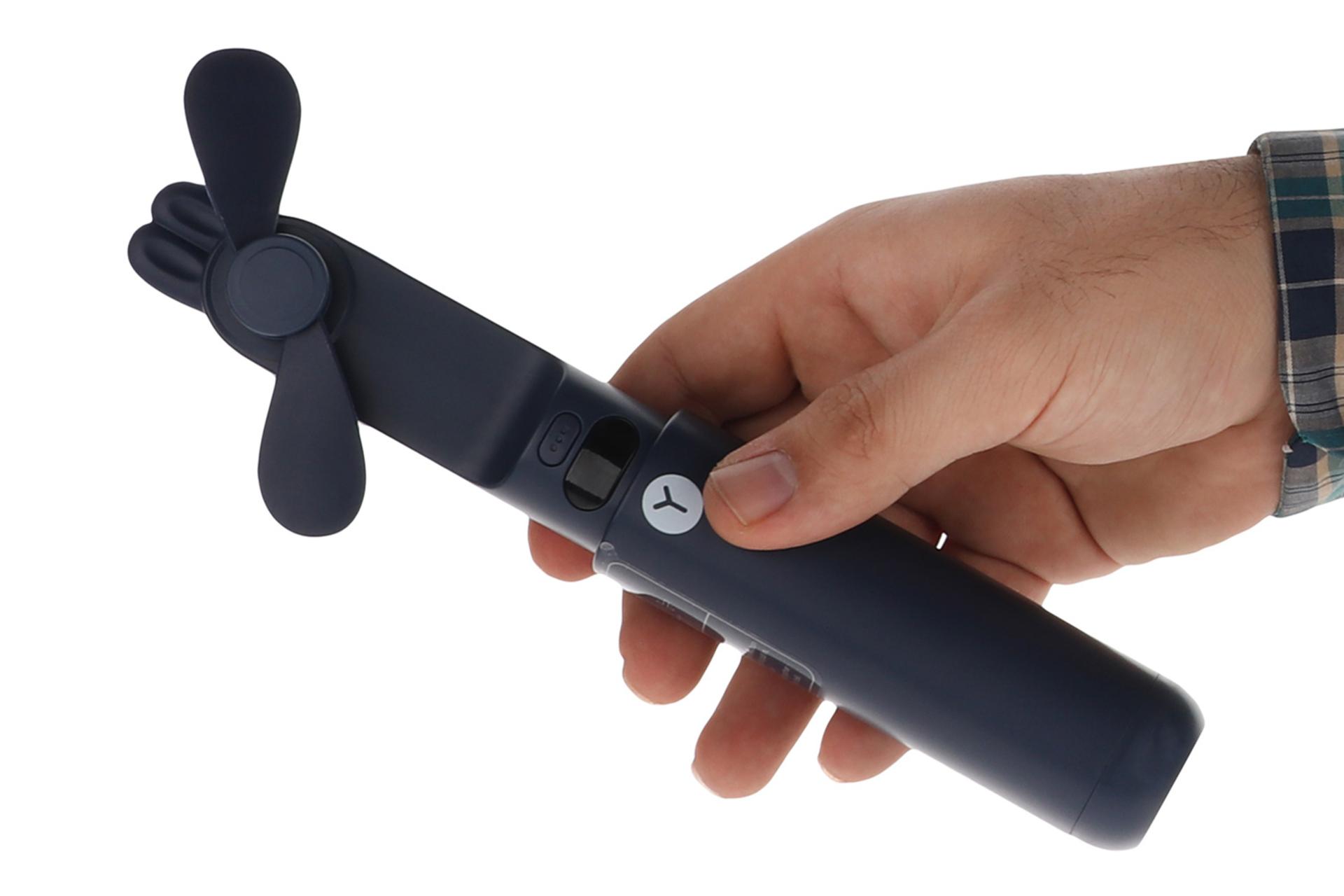 ابعاد پنکه کوچک دستی Small fan S17 در دست