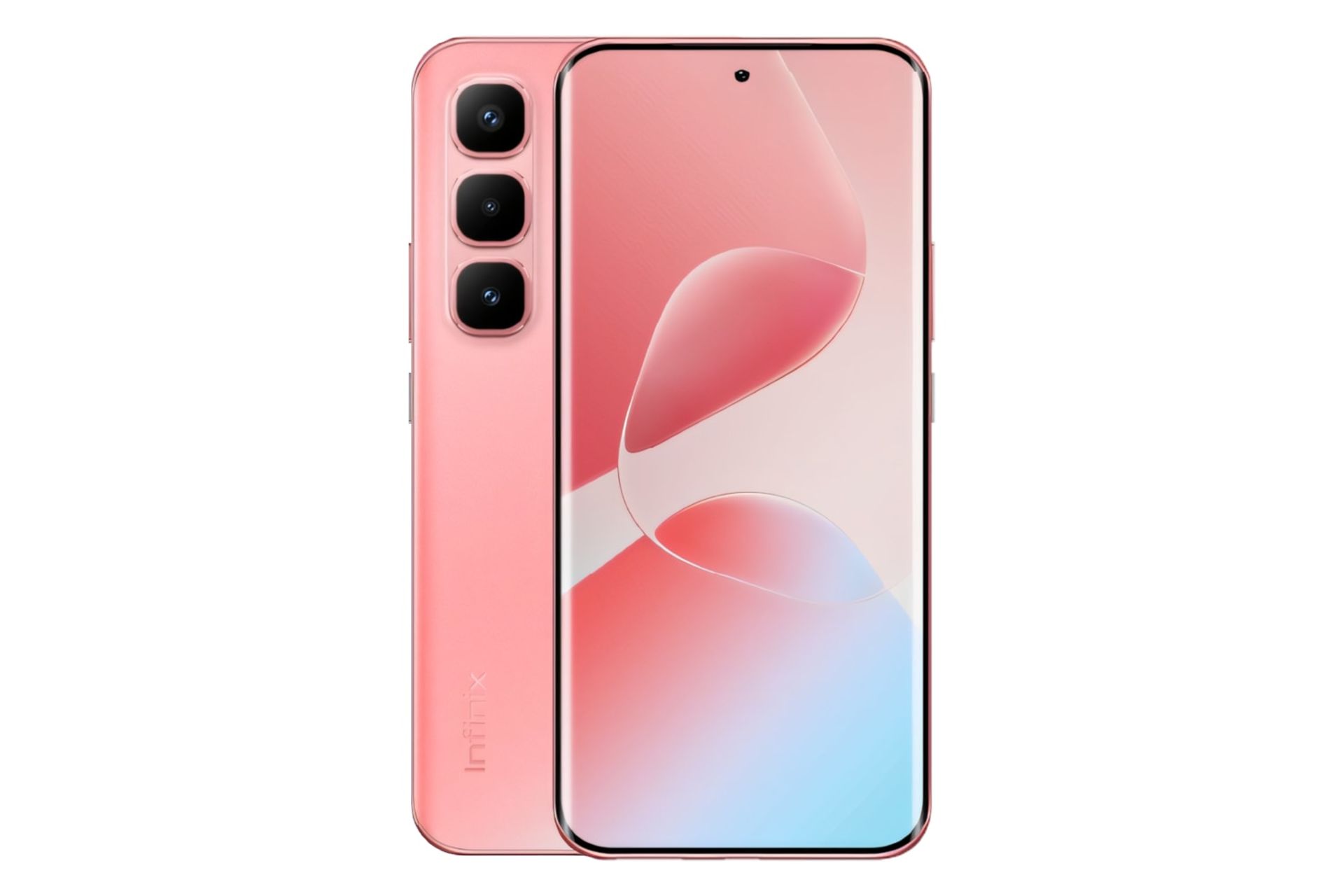 پنل جلو و پشت گوشی موبایل Hot 60 پرو پلاس اینفینیکس مرجانی / Infinix Hot 60 Pro Plus