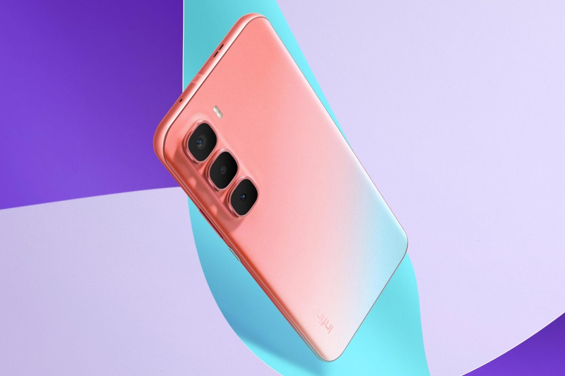 پنل پشت گوشی موبایل Hot 60 پرو پلاس اینفینیکس مرجانی / Infinix Hot 60 Pro Plus